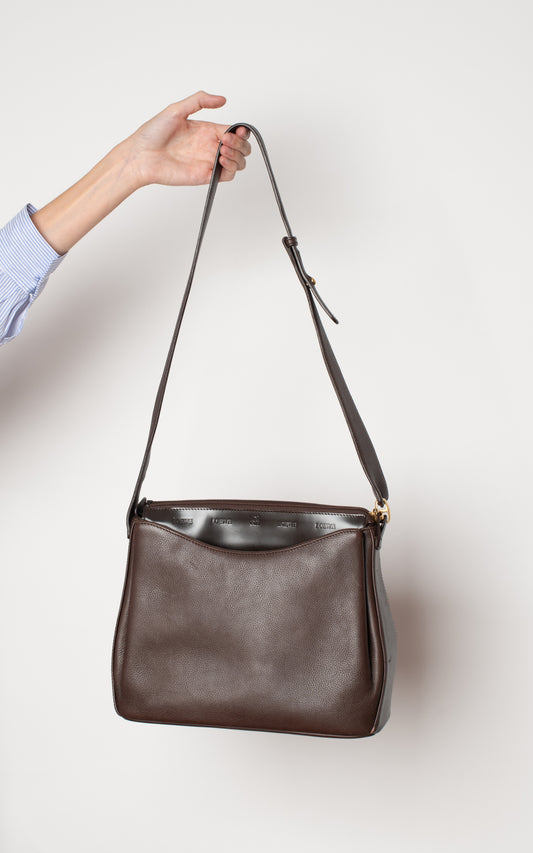 Bolso marrón de piel