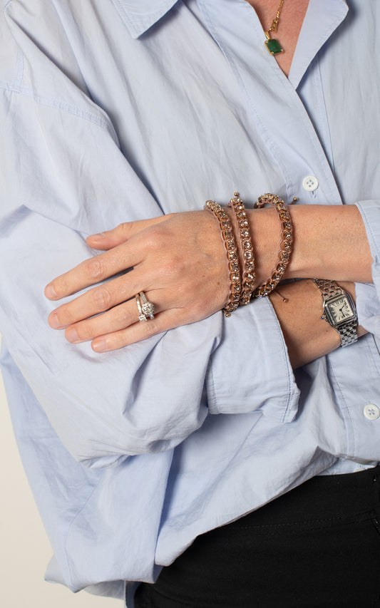 3 Pulseras doradas