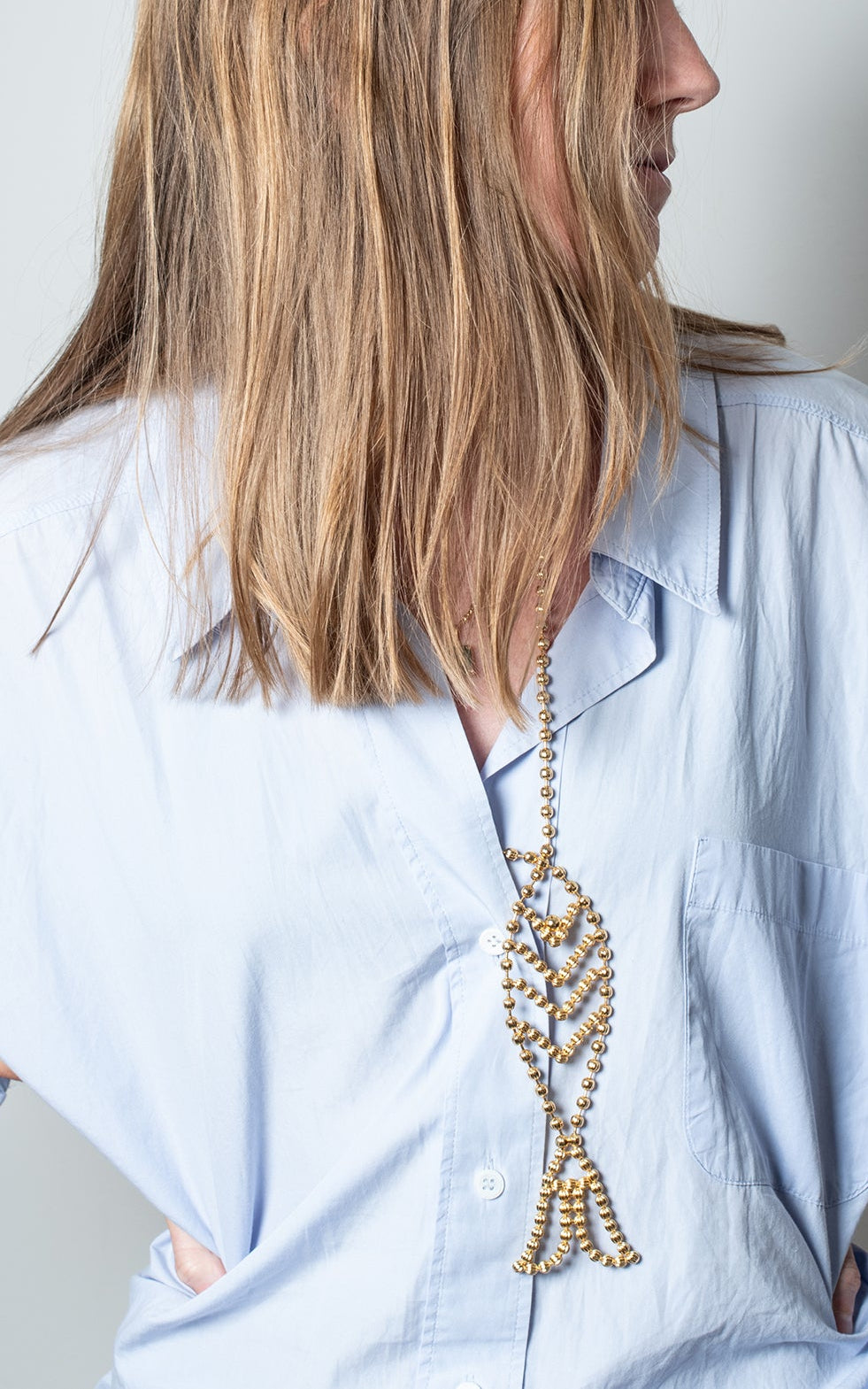 Collar pez dorado
