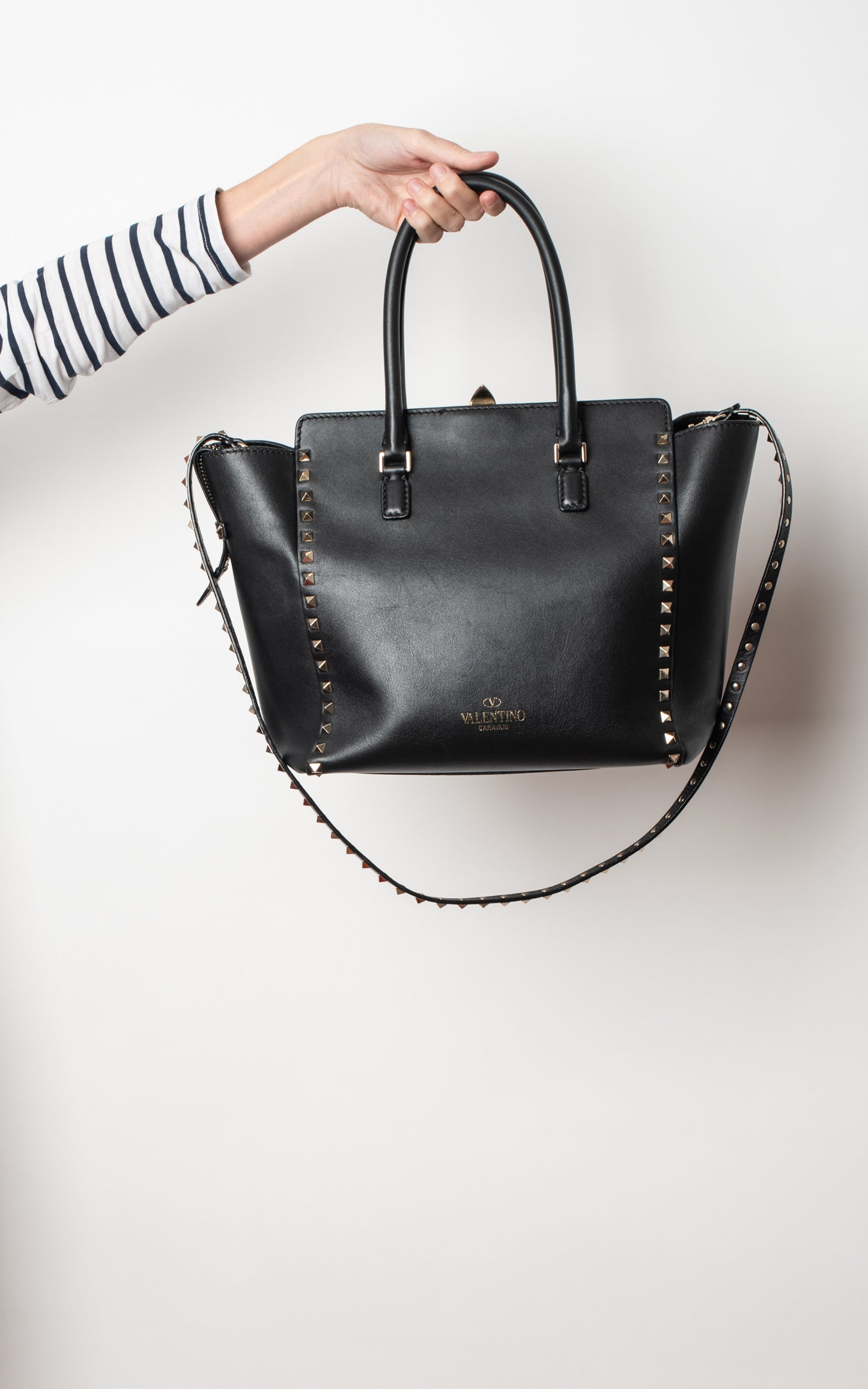 Bolso negro Rockstud