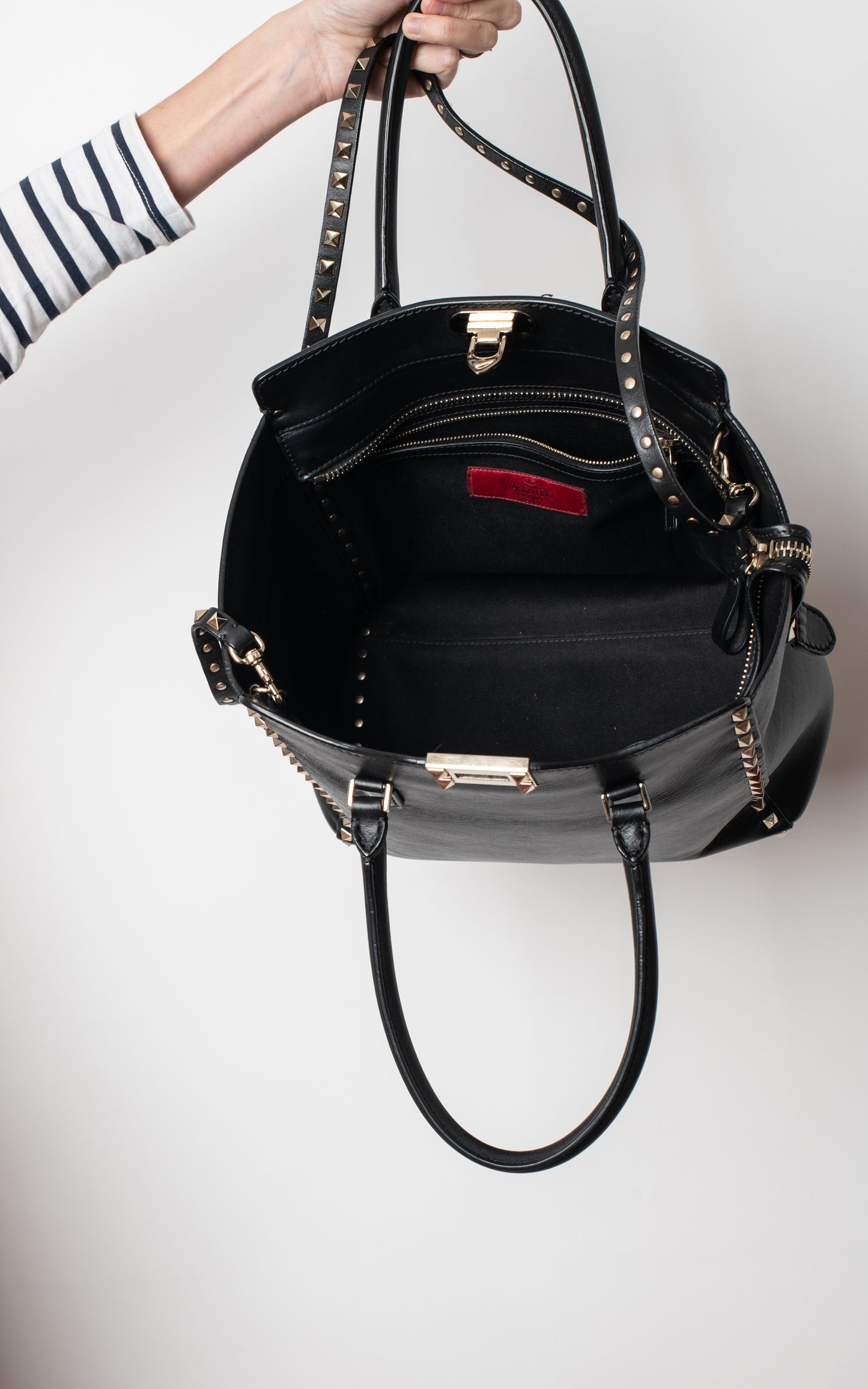 Bolso negro Rockstud