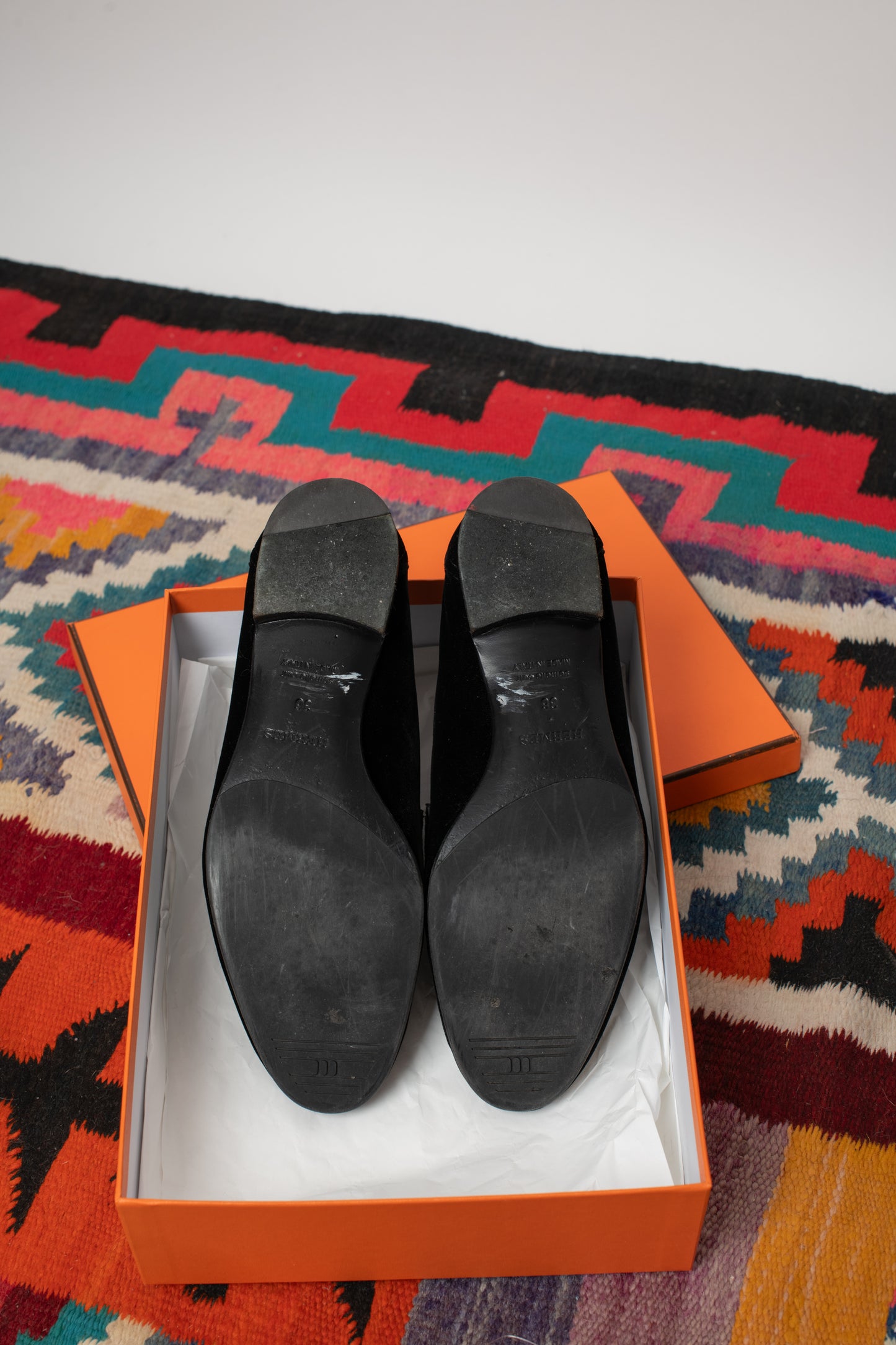 Mocasines París terciopelo negro