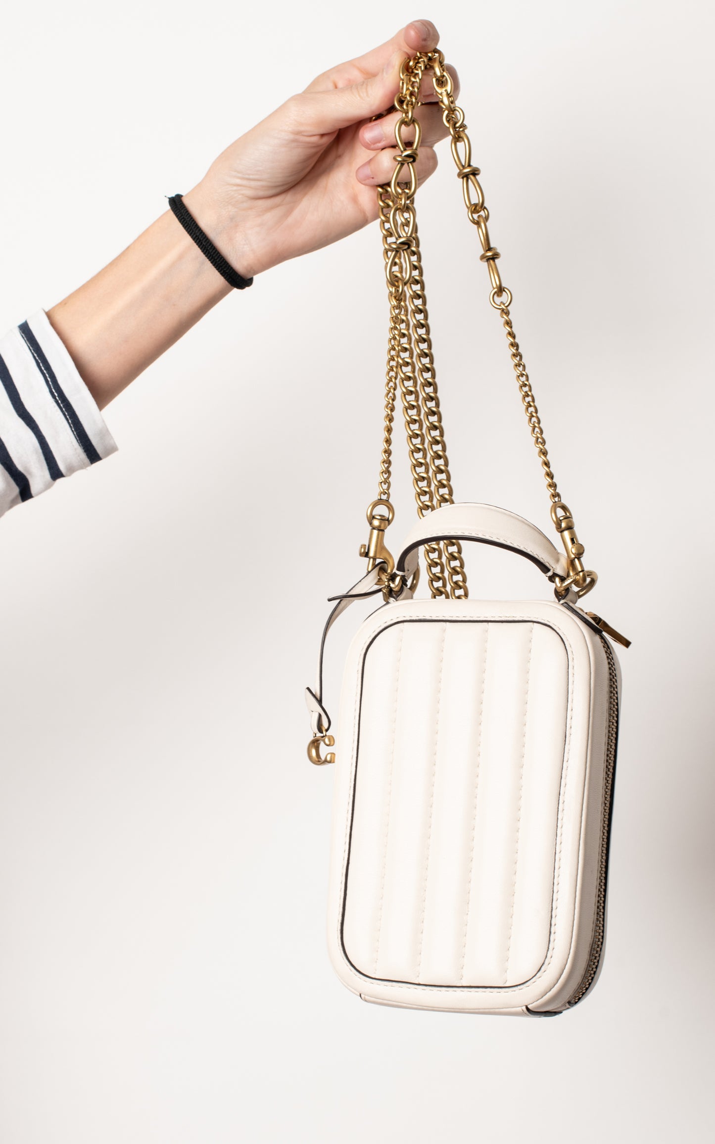 Bolso mini beige