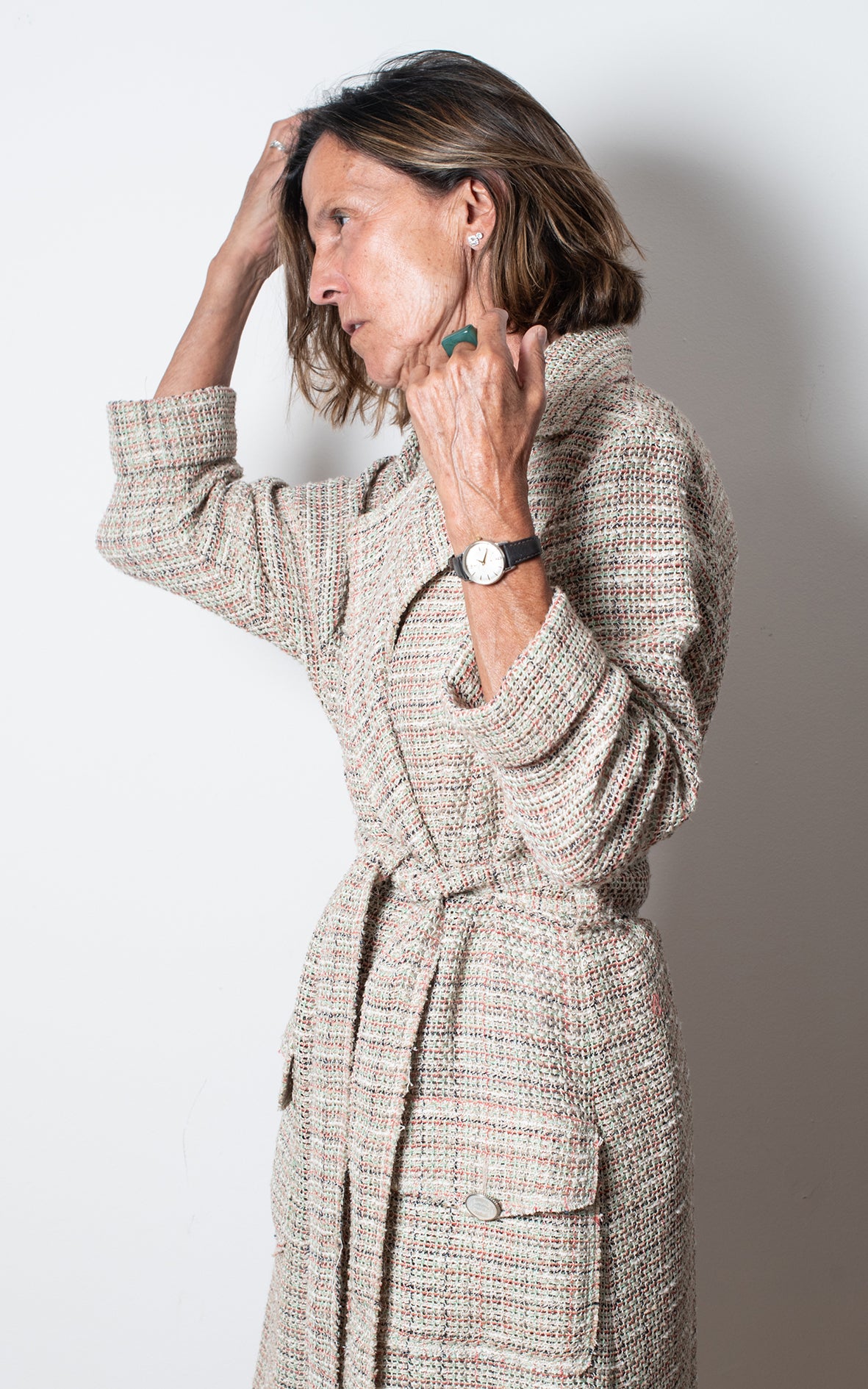 Abrigo de tweed