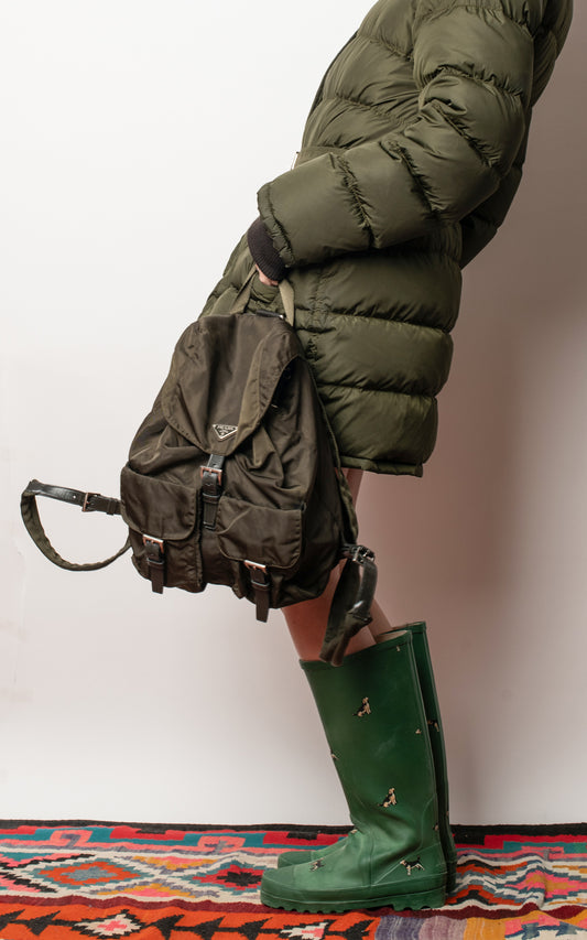 Mochila Prada verde