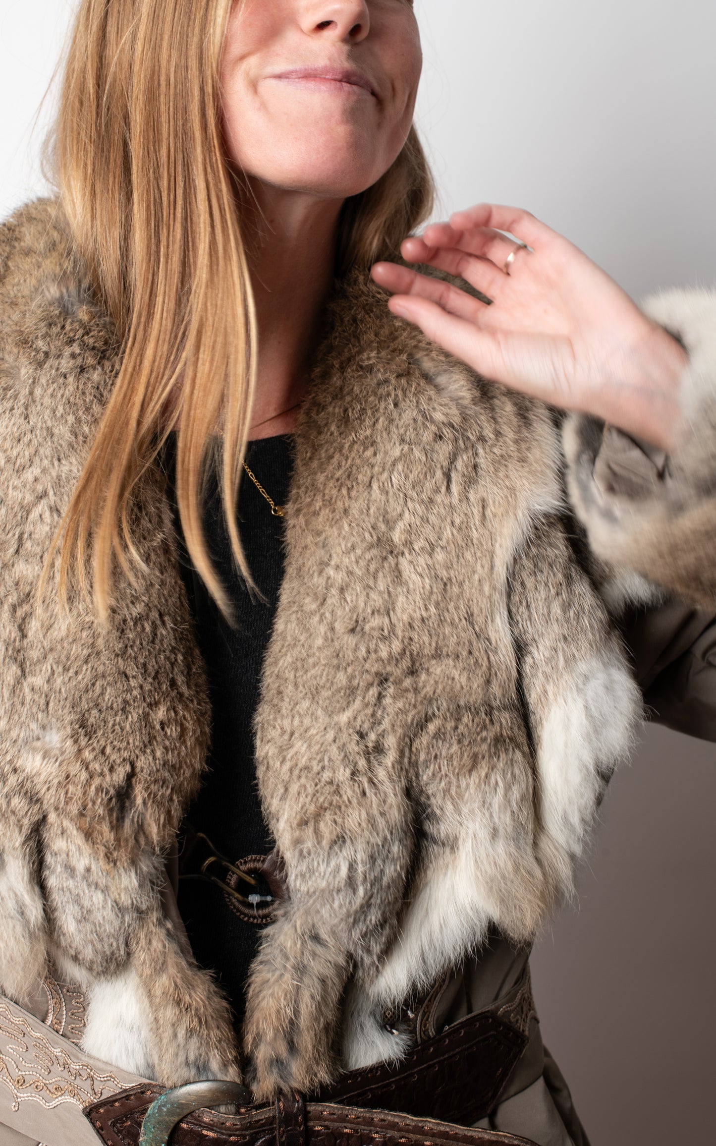 Abrigo piel impermeable