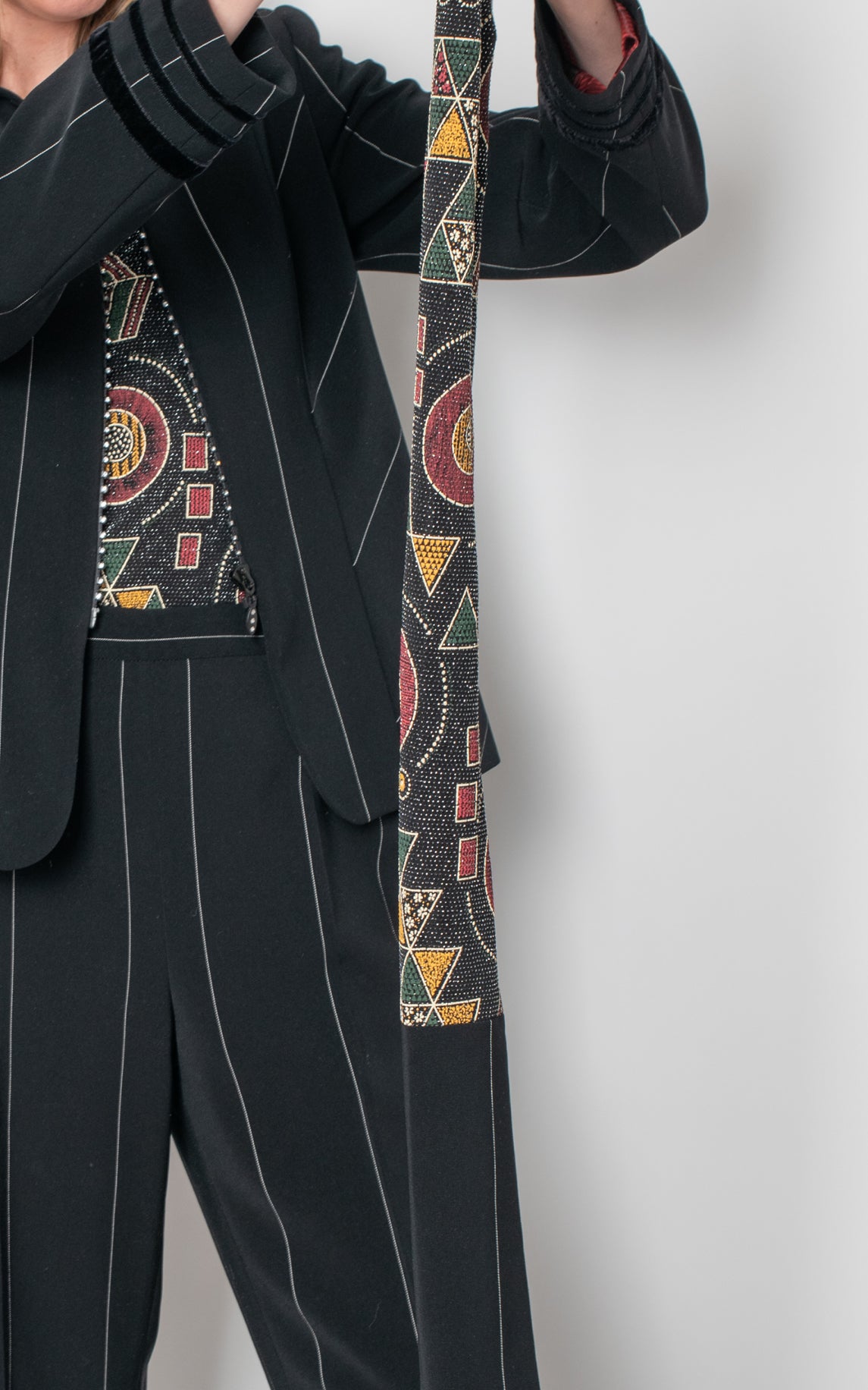 Traje de chaqueta raya diplomática