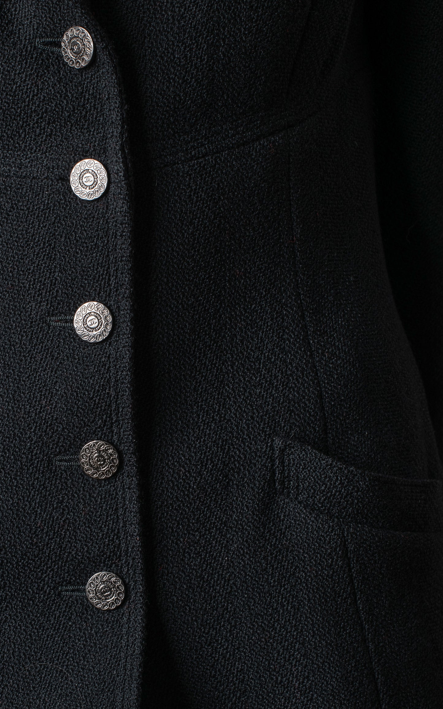 Blazer negra de lana