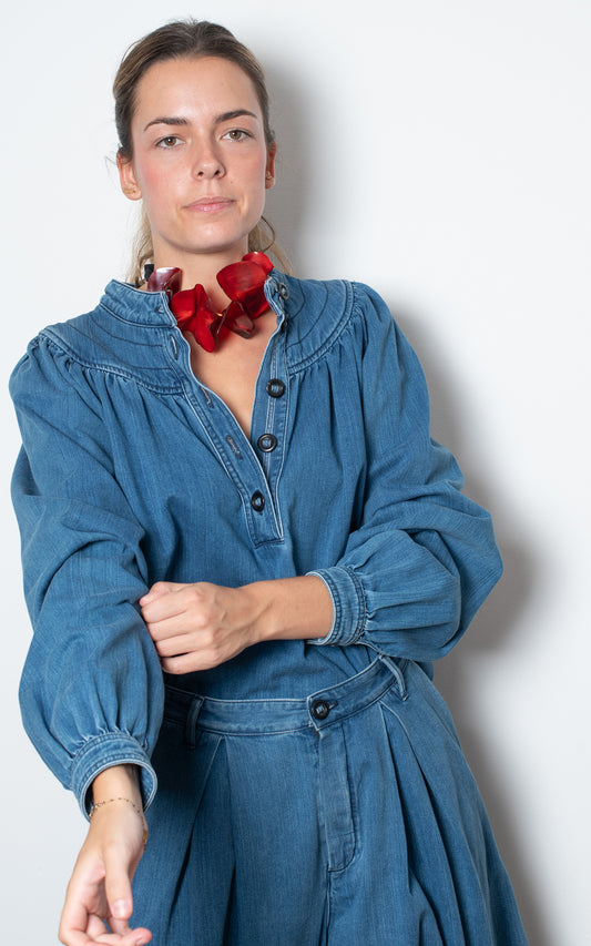 Collar amapolas rojas