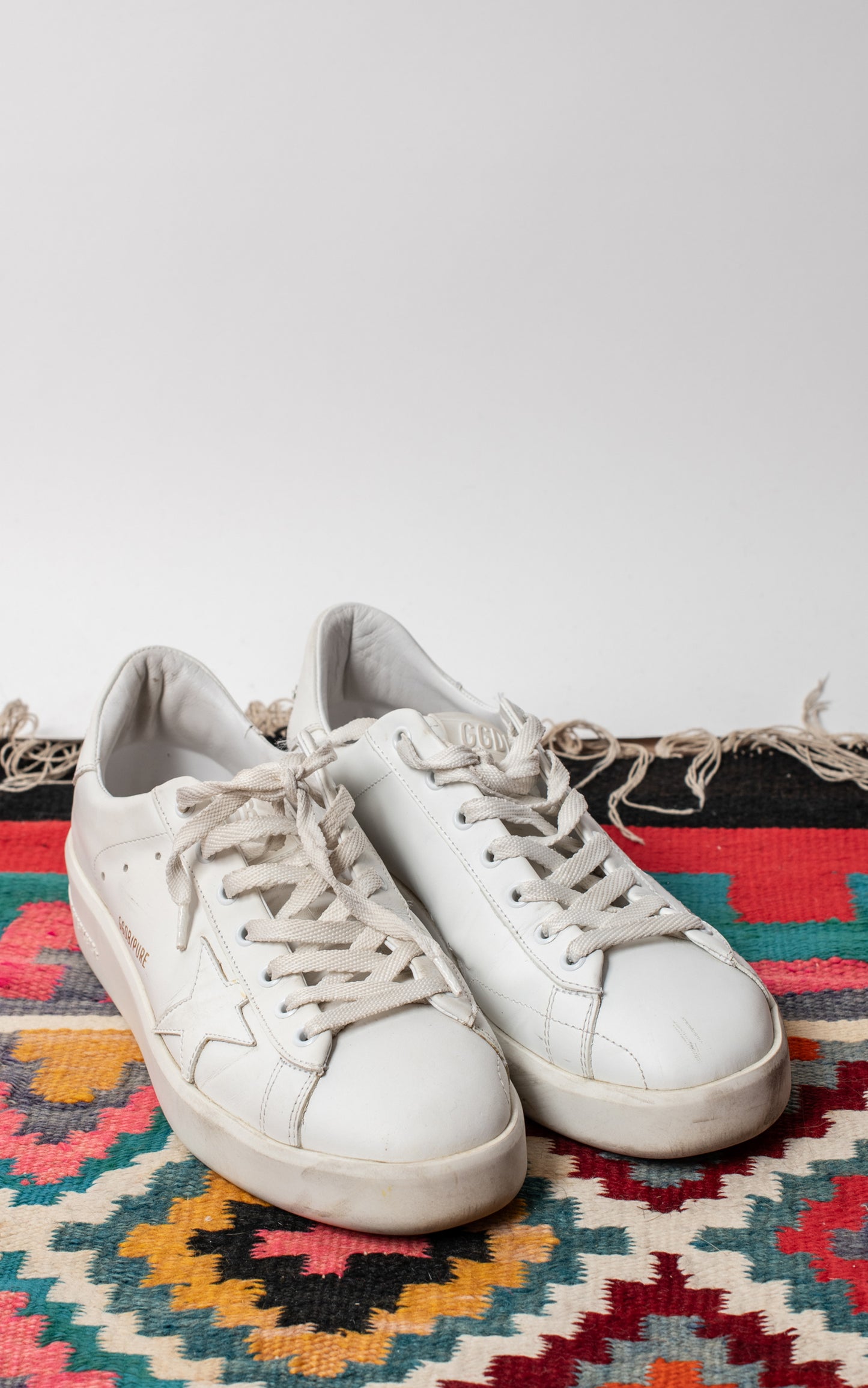 Golden Goose Piel Blancas platafoma