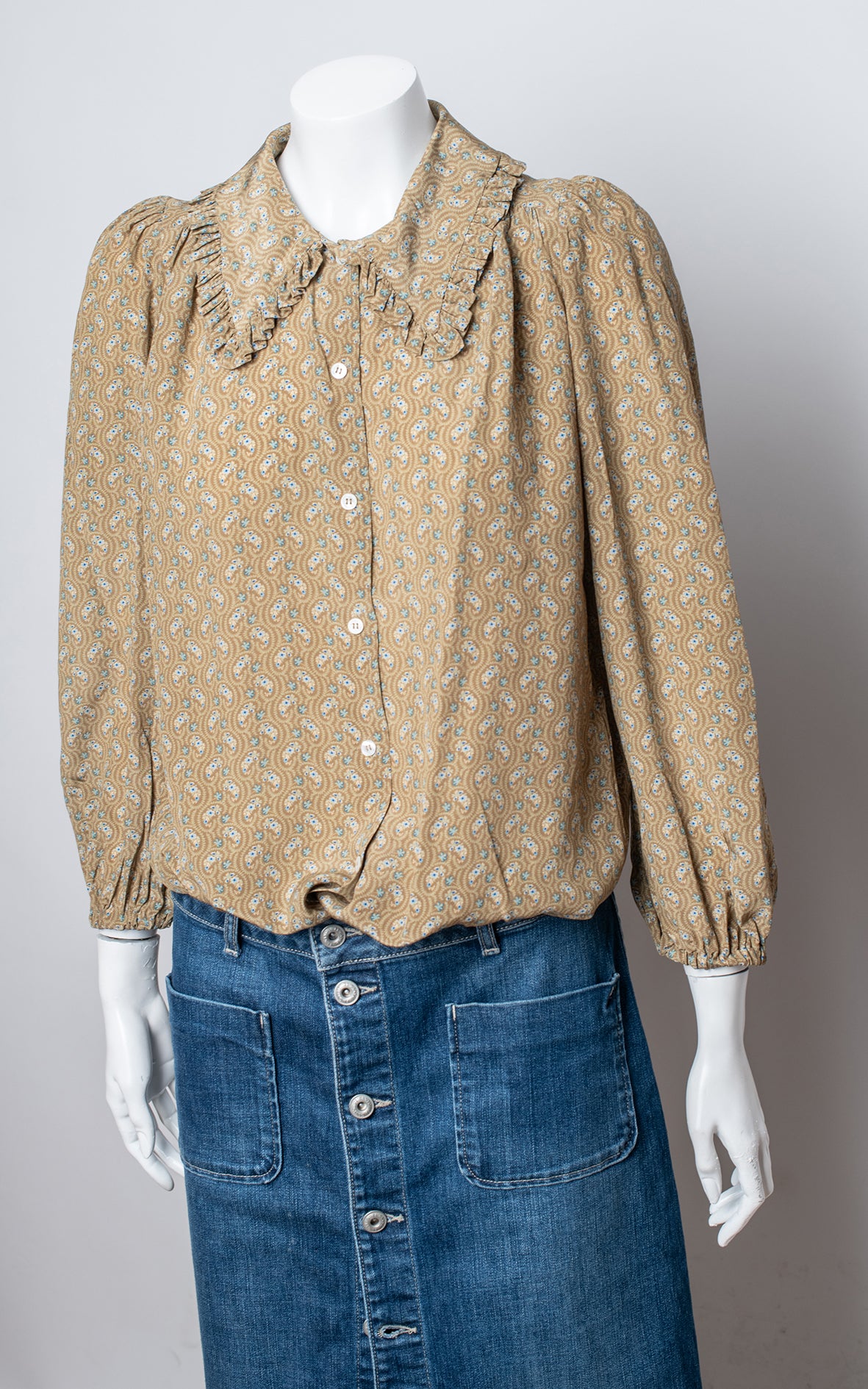 Camisa estampada cuellos