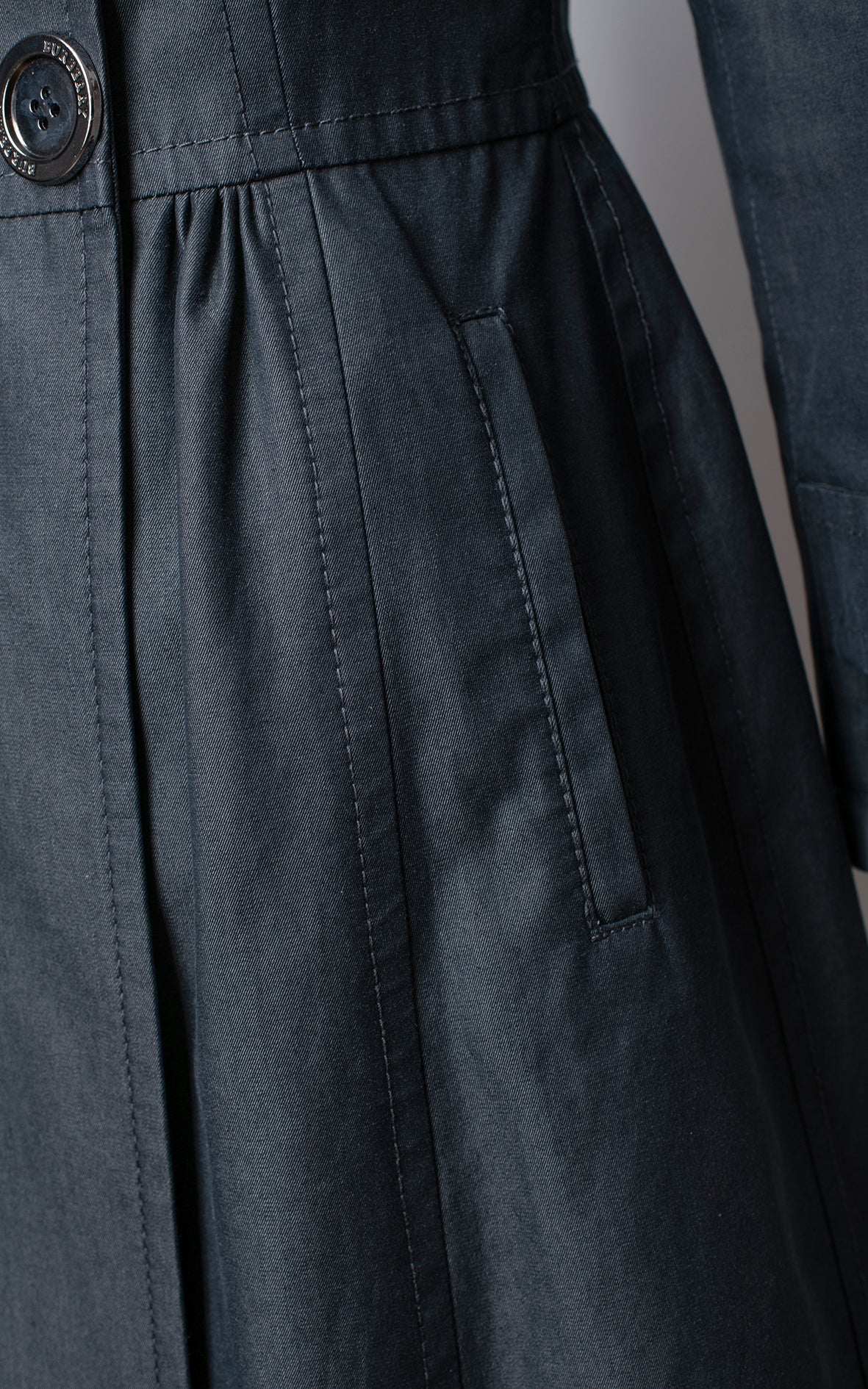Gabardina azul/gris
