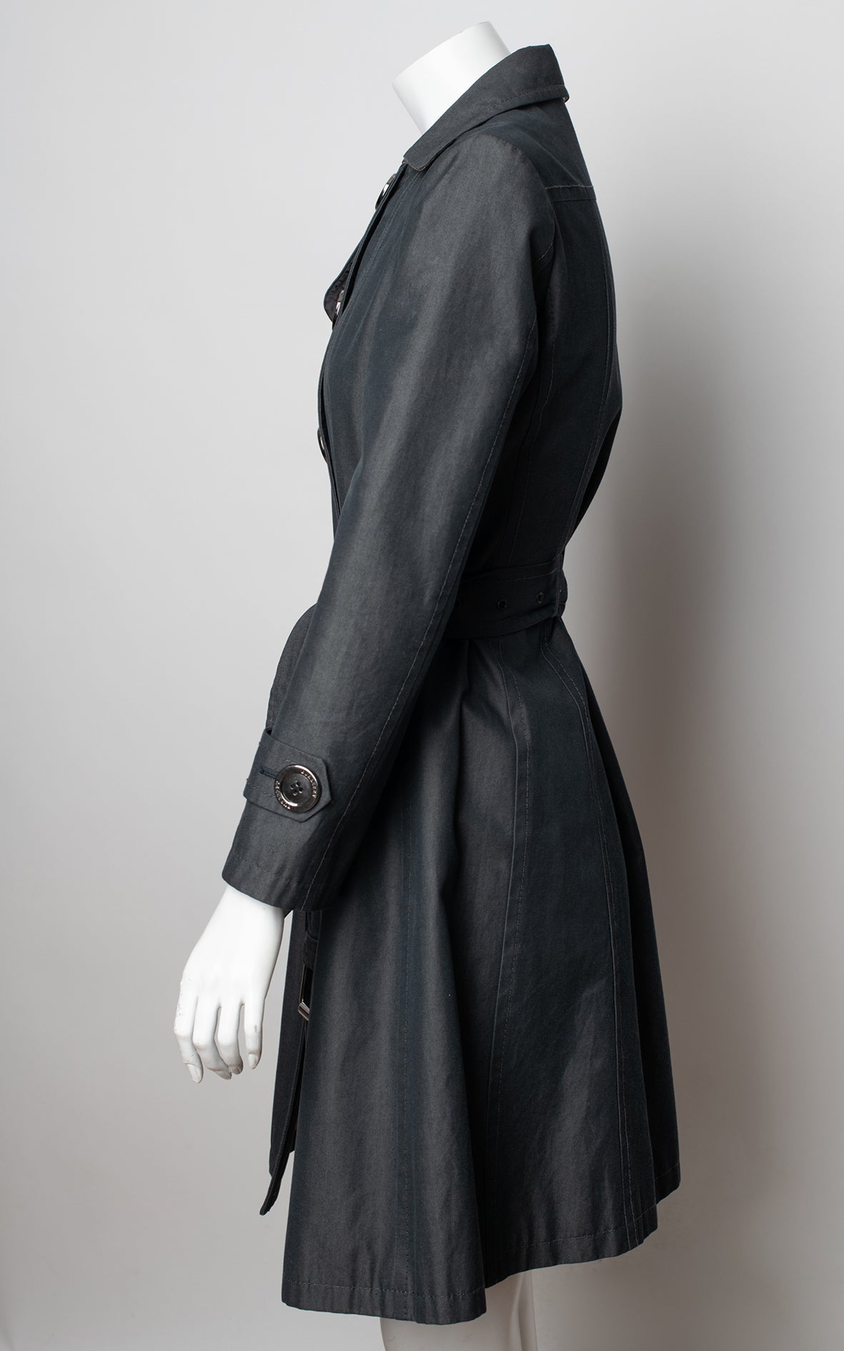 Gabardina azul/gris