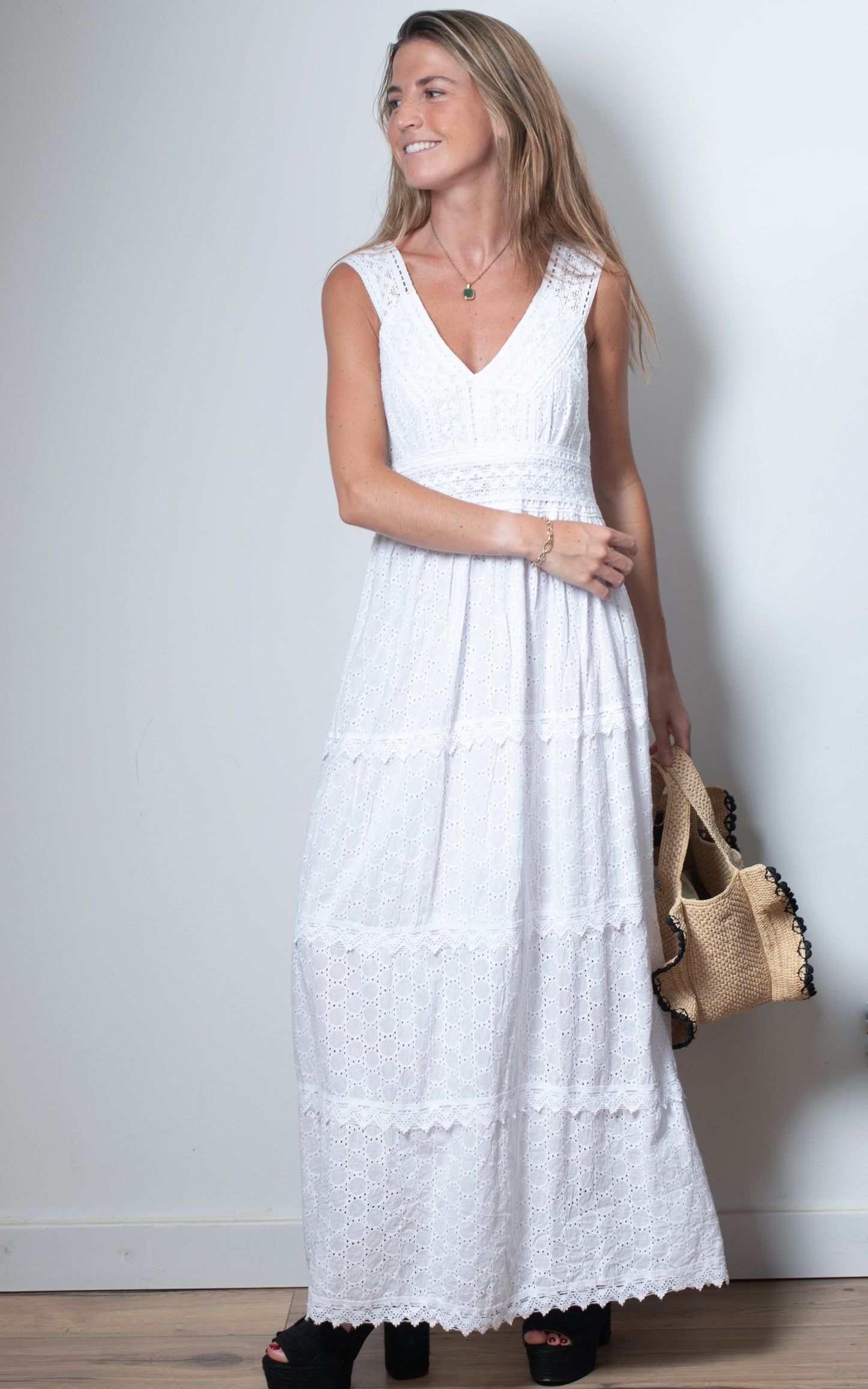 Vestido blanco encaje
