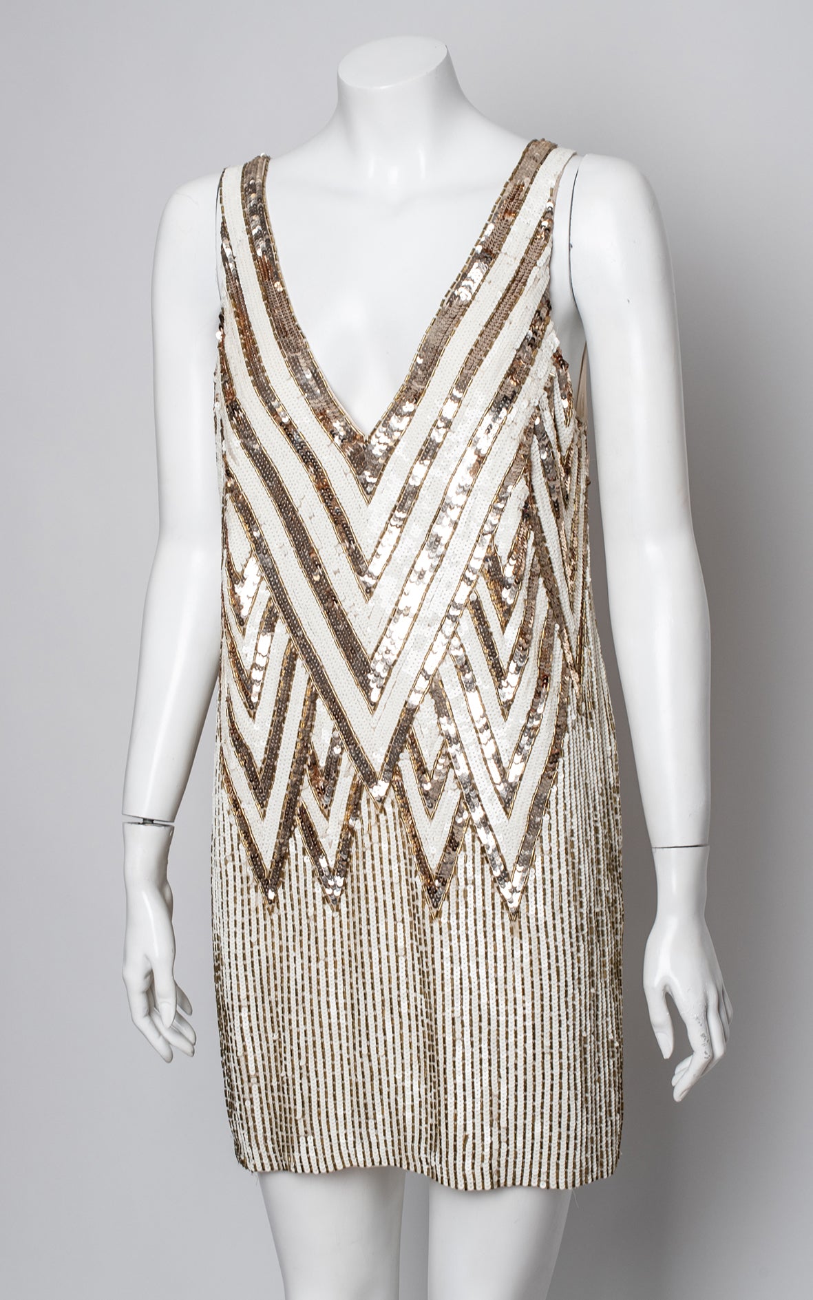 Vestido lentejuelas blanco