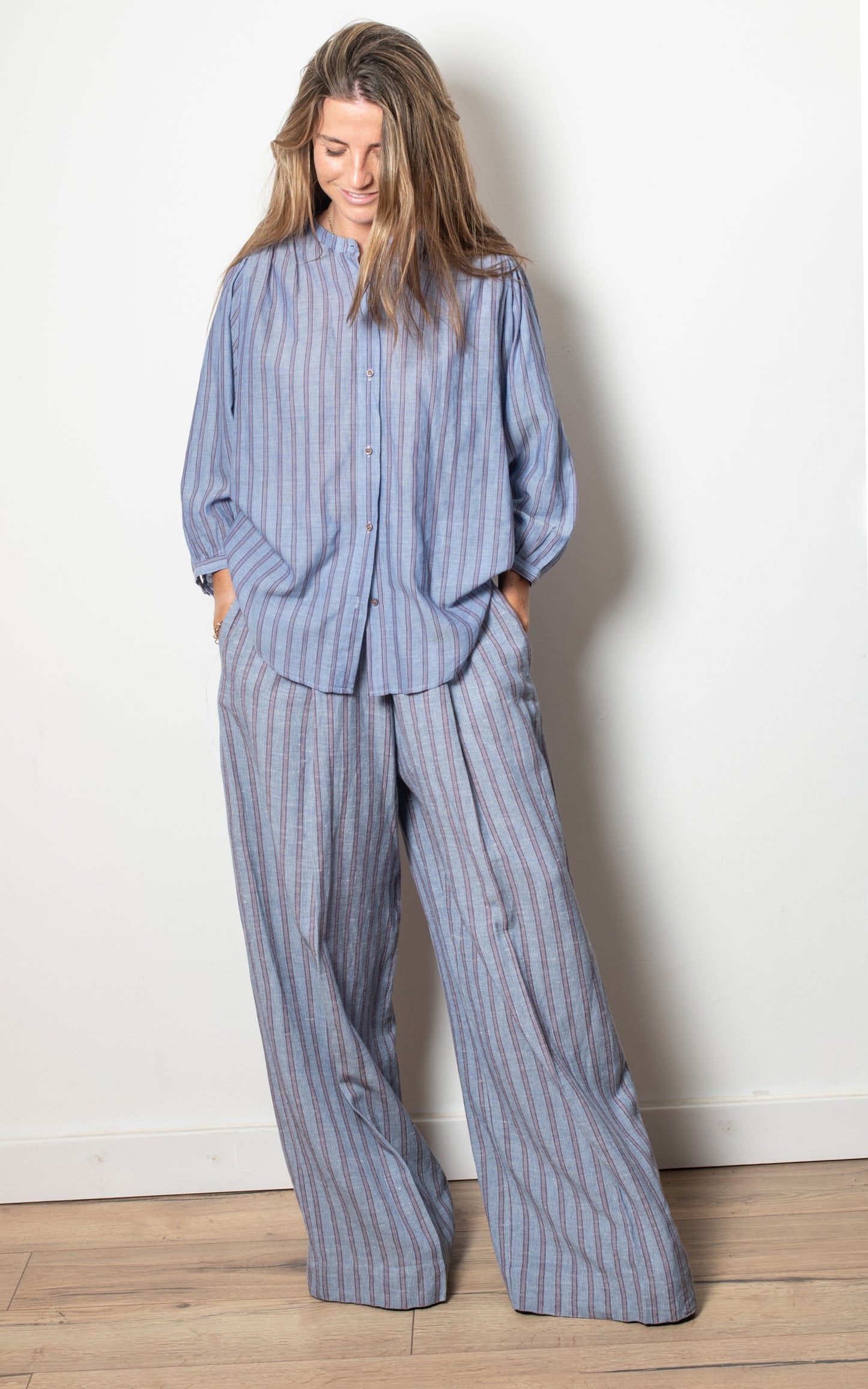 Total look de rayas