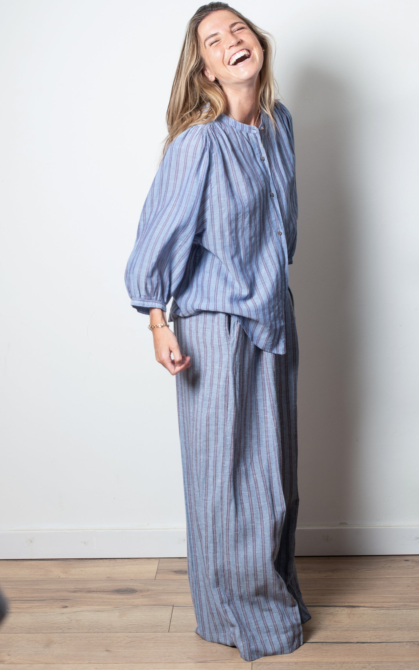 Total look de rayas
