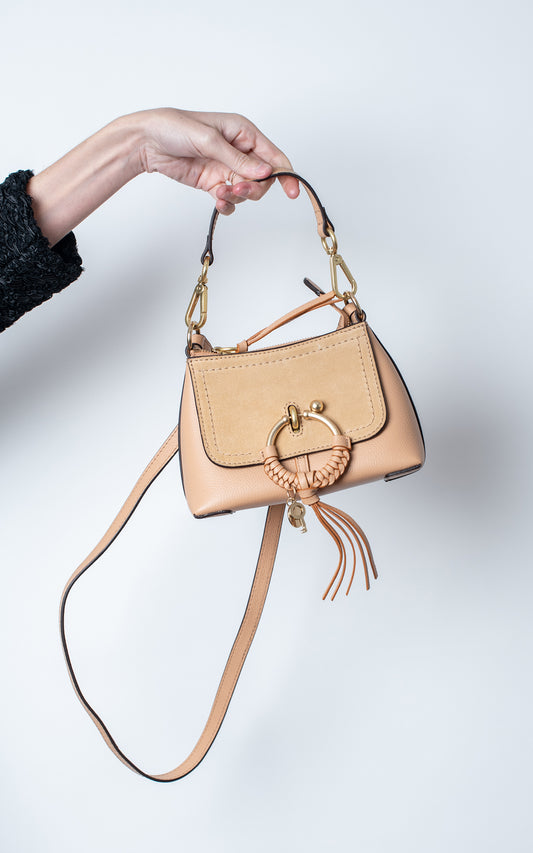 Bolso de piel marron