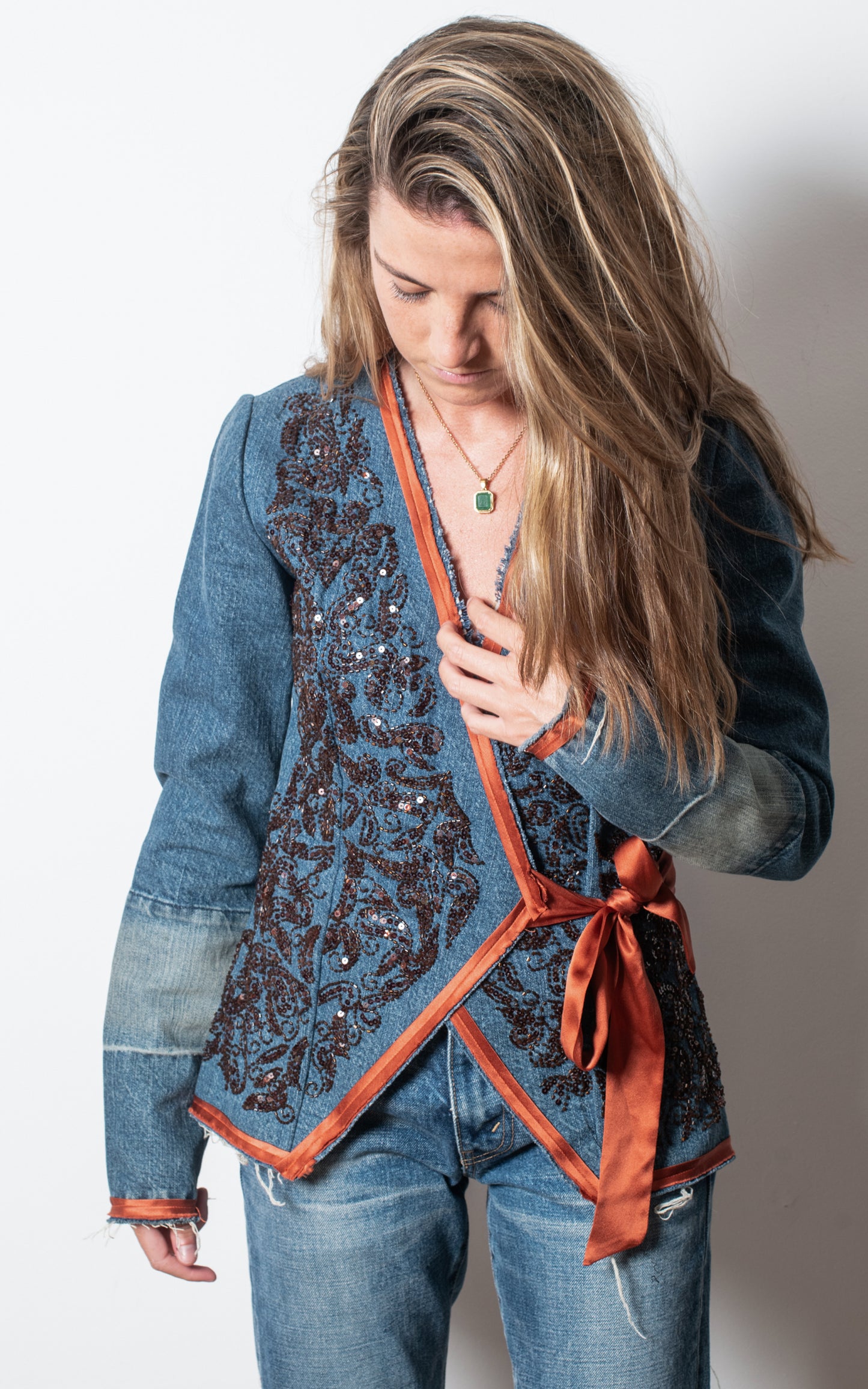Chaqueta vaquera lentejuelas