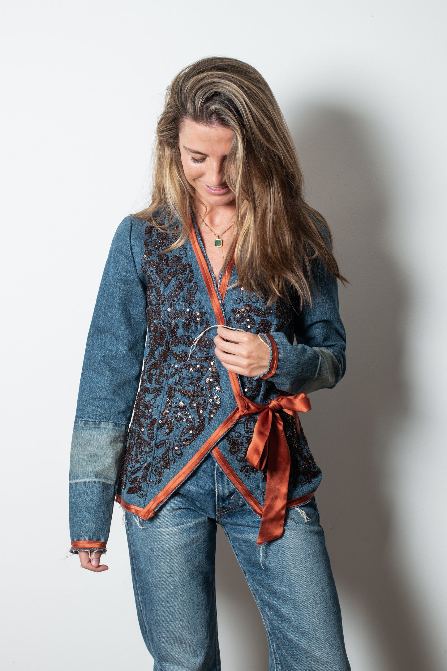 Chaqueta vaquera lentejuelas