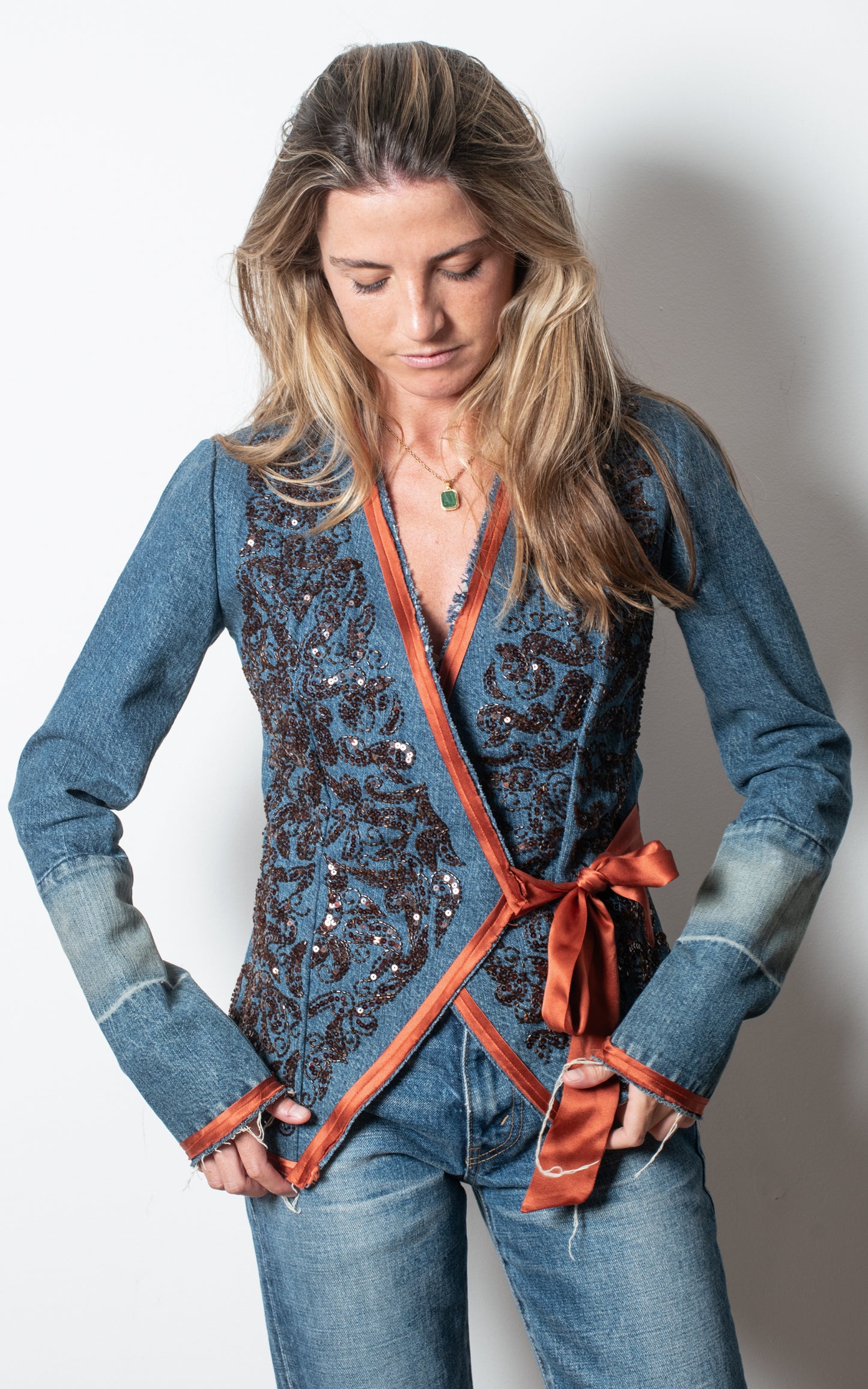Chaqueta vaquera lentejuelas