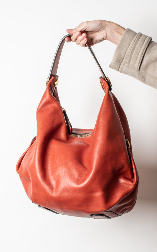 Bolso Joyce rojo piel