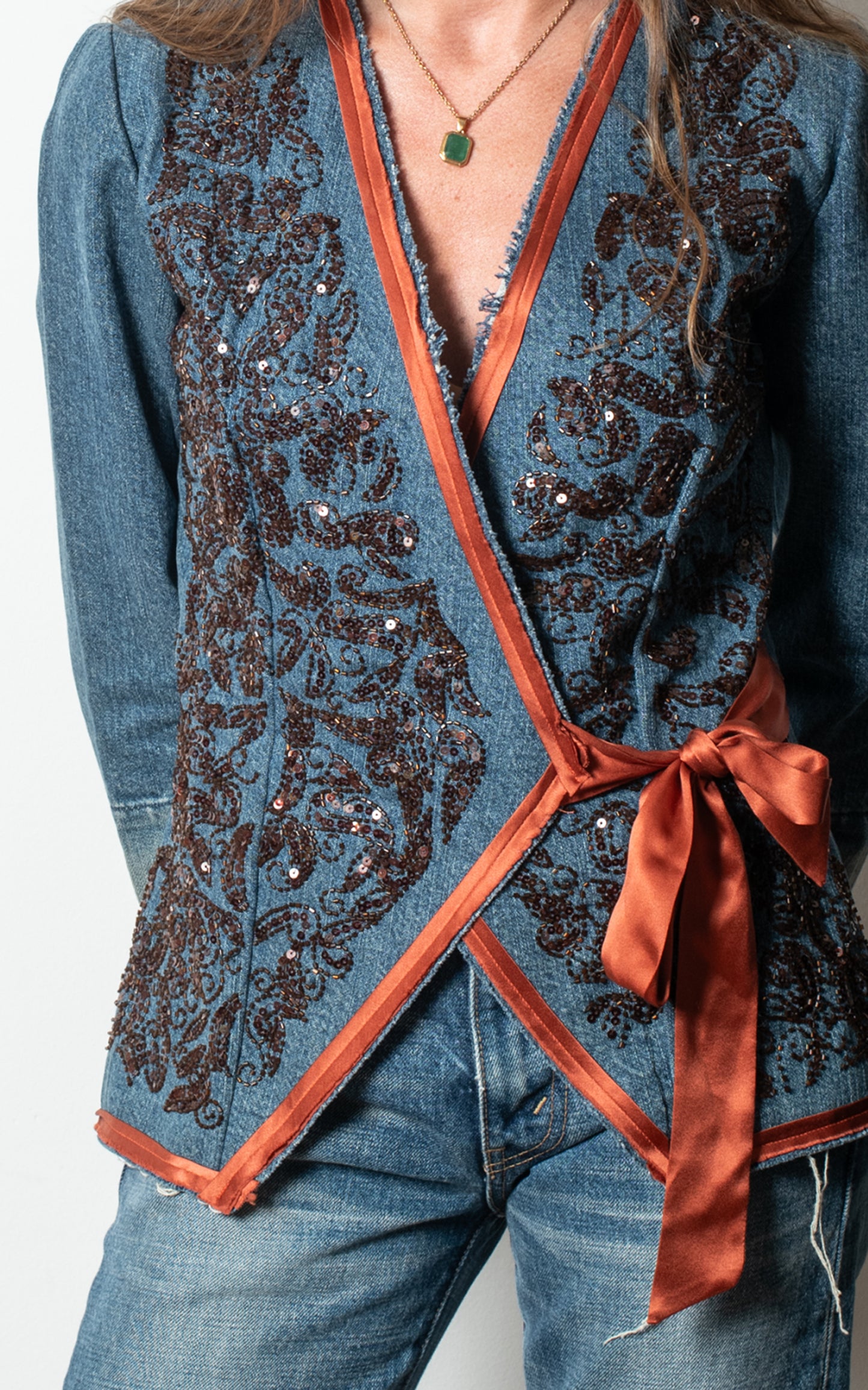 Chaqueta vaquera lentejuelas