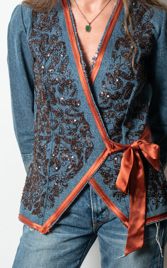 Chaqueta vaquera lentejuelas