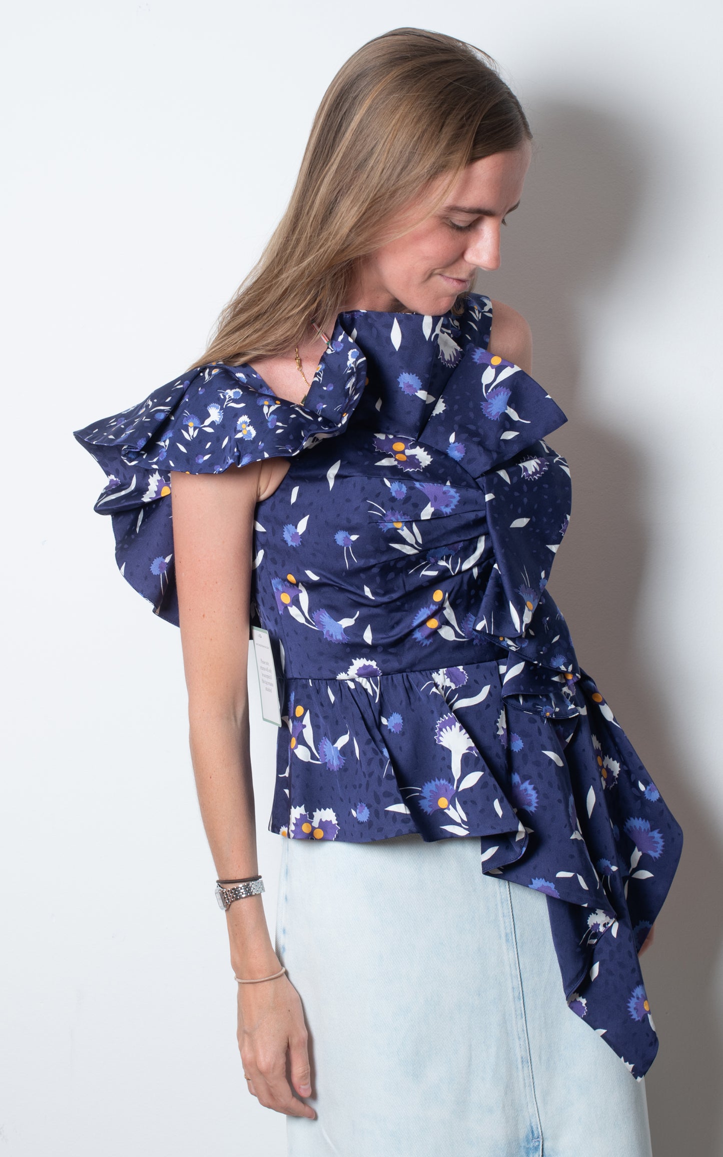 Top azul
