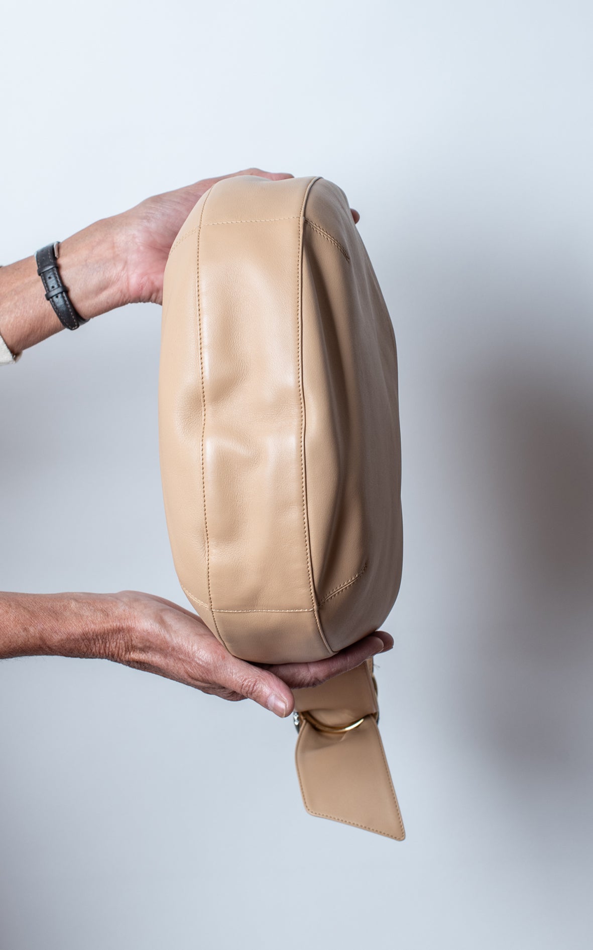 Bolso vainilla hombro