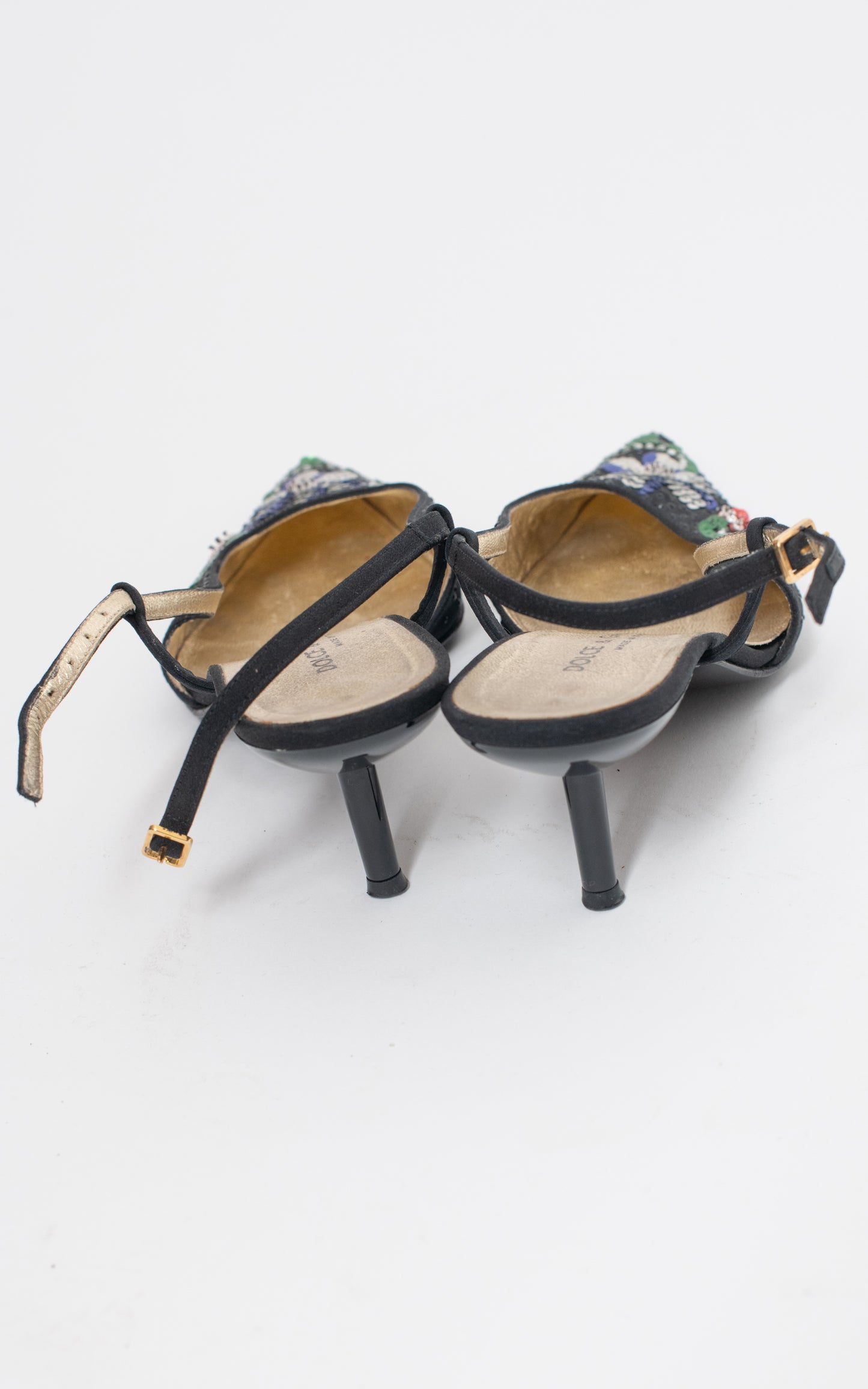 Mules negras abalorios