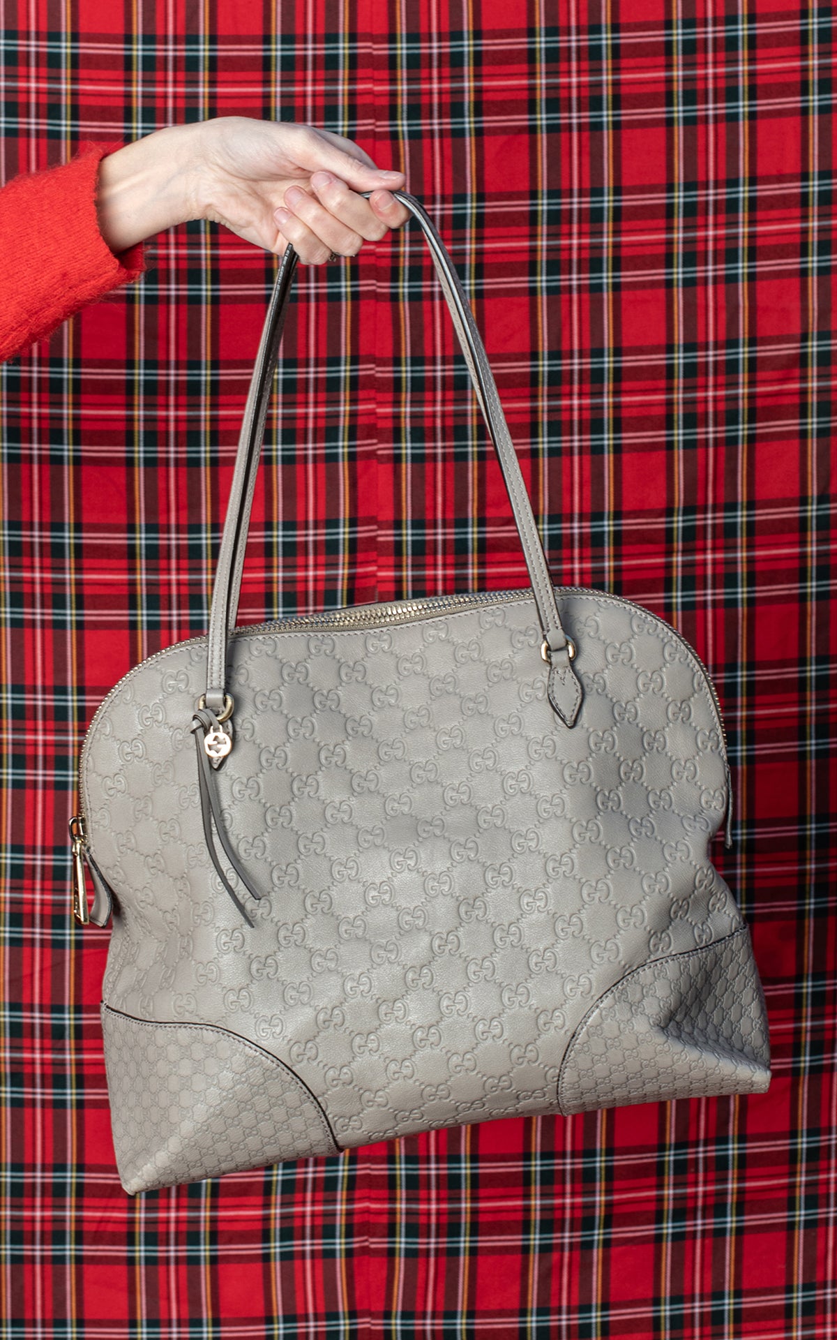 Bolso tote gris Gucci