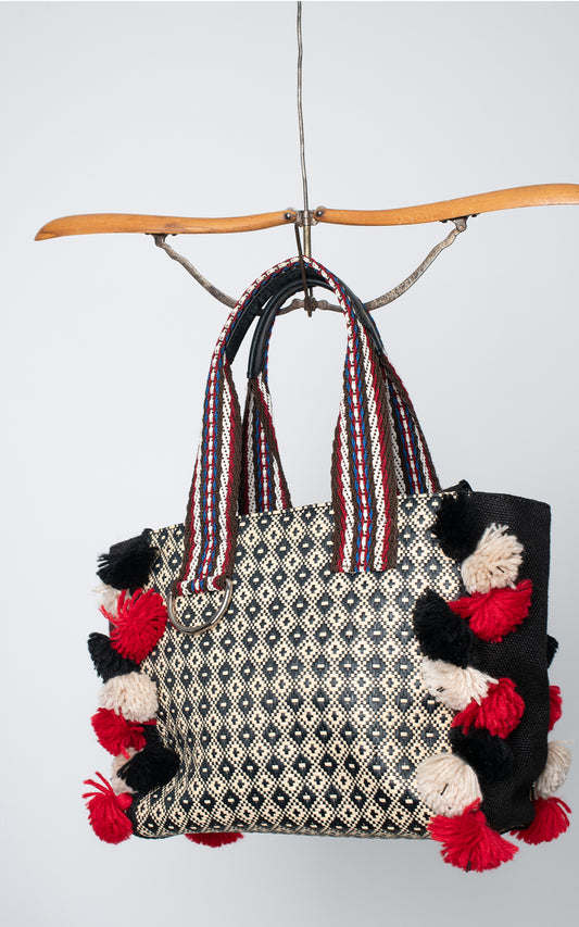 Bolso Etro lona y rafia
