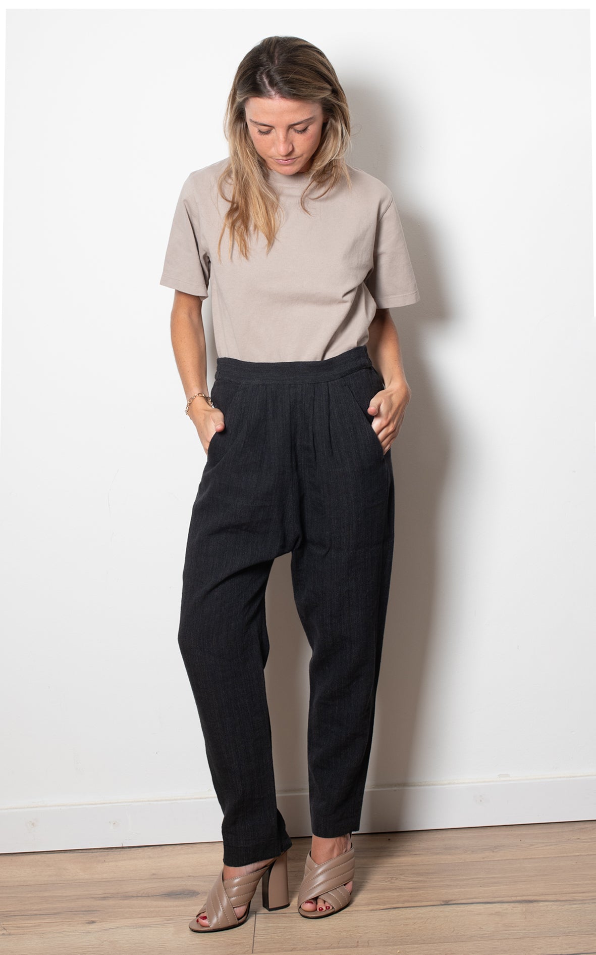 Pantalones jaspeados