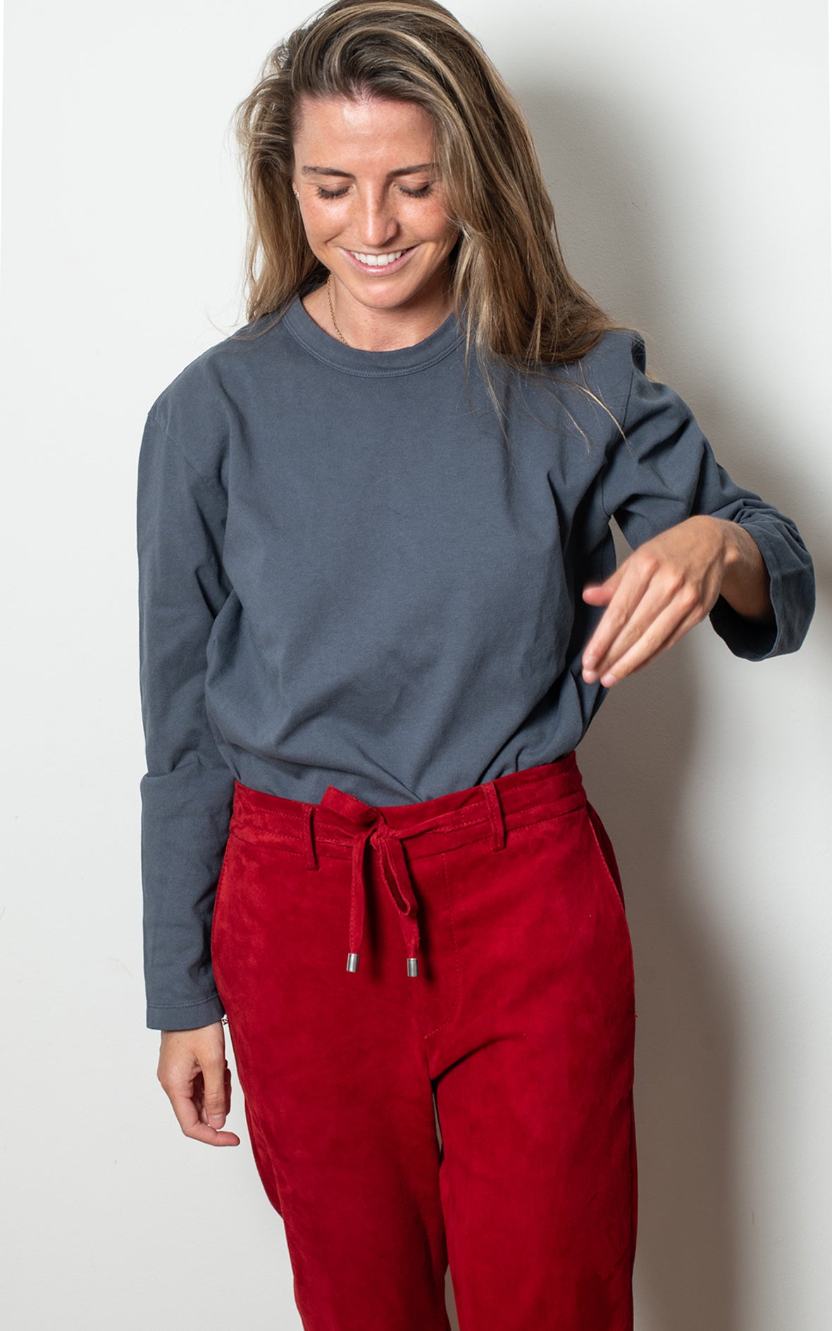 Camiseta gris azul