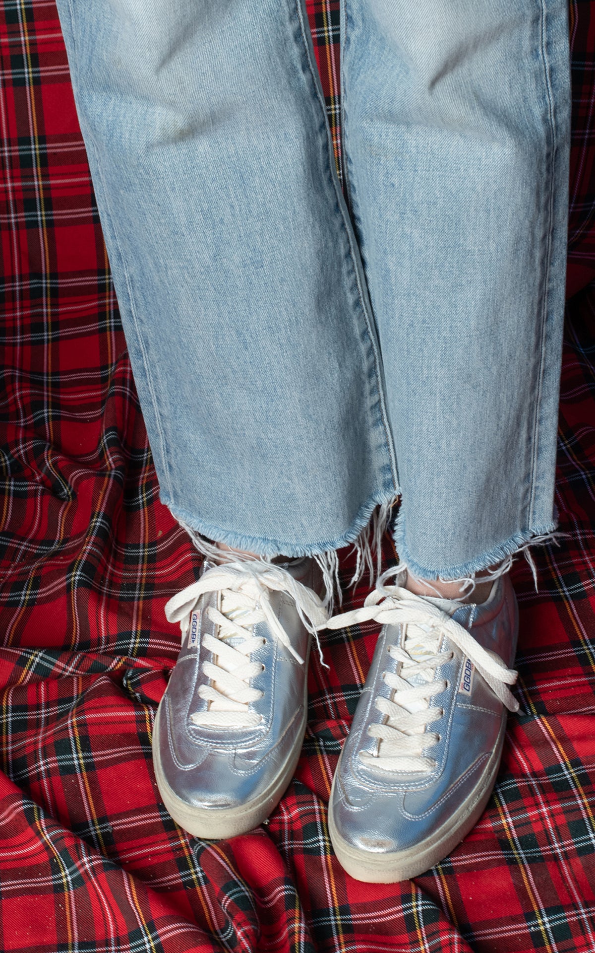 Golden Goose plateadas