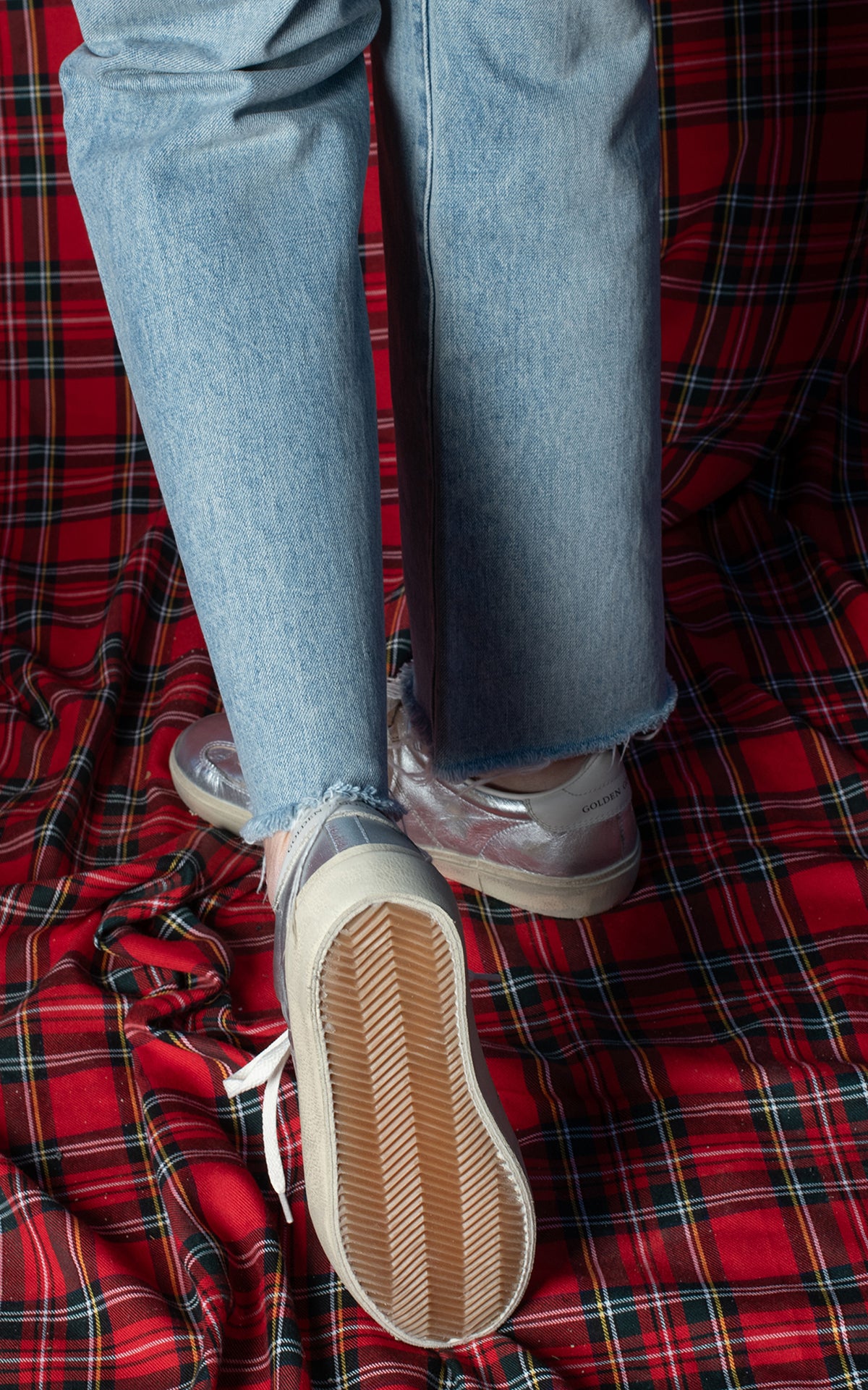 Golden Goose plateadas