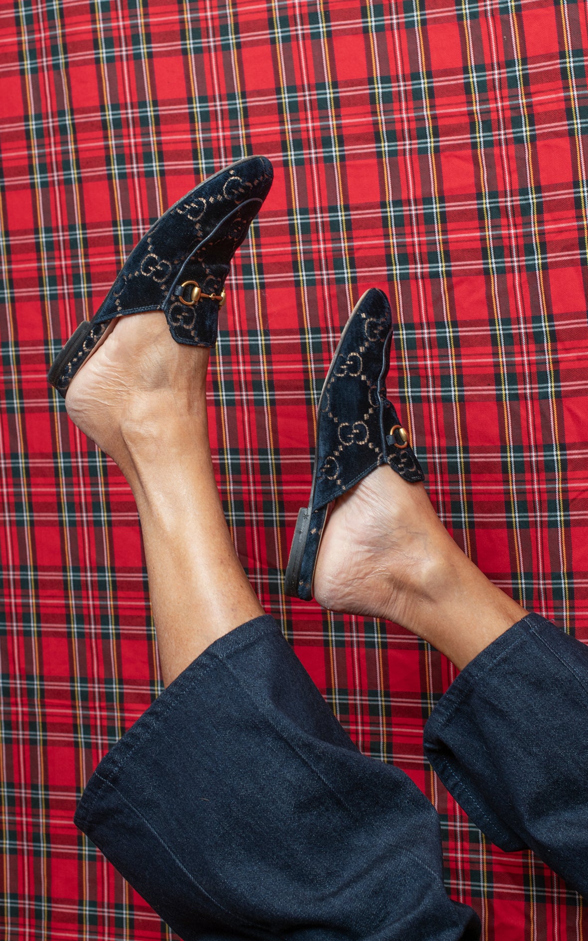 Mocasines destalonados terciopelo