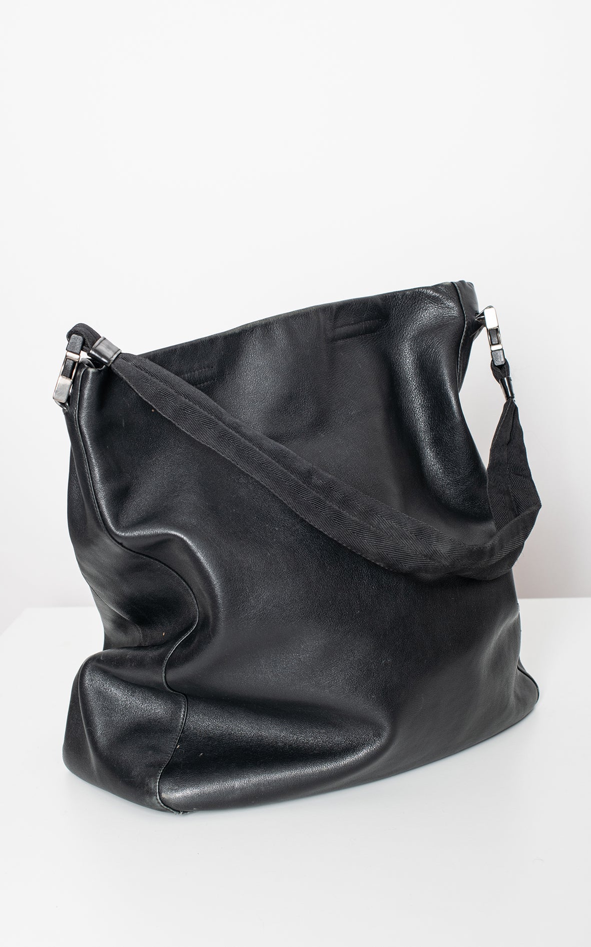 Maxi bolso negro piel
