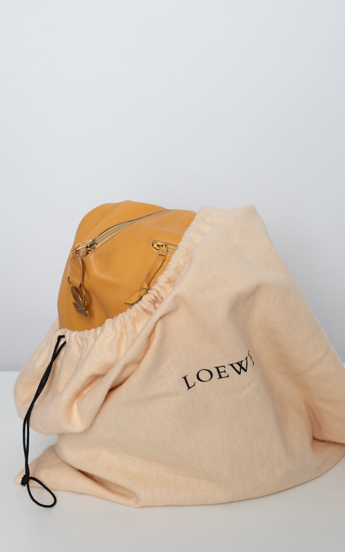 Bolso mochila Antón mostaza