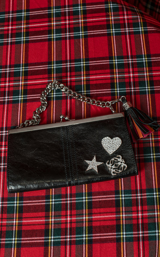 Bolso mini piel negro