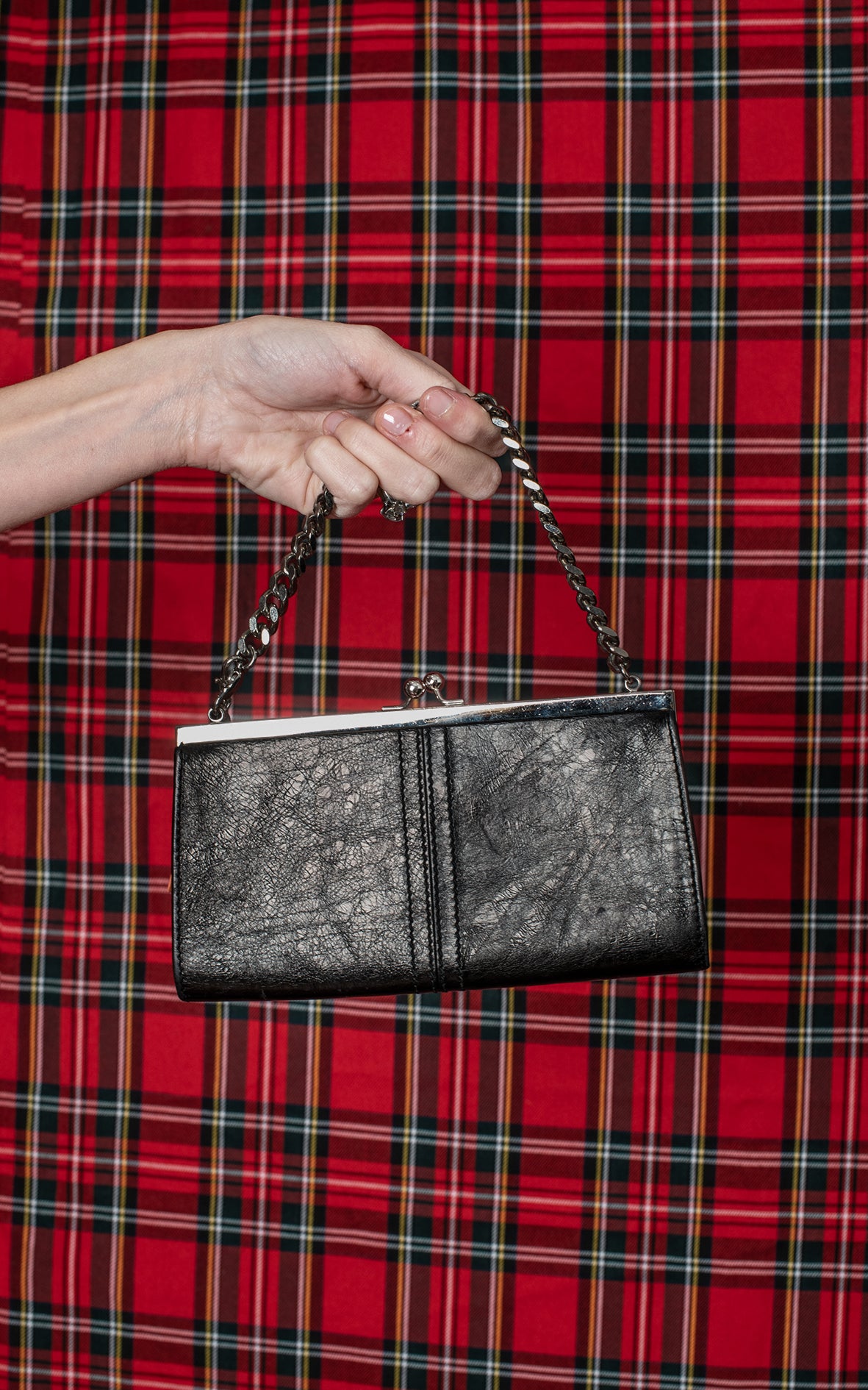 Bolso mini piel negro