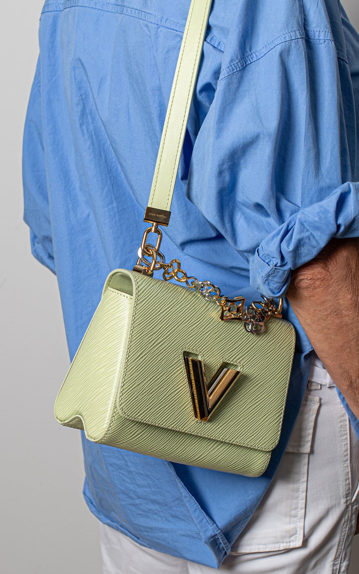Bolso flower chain twist