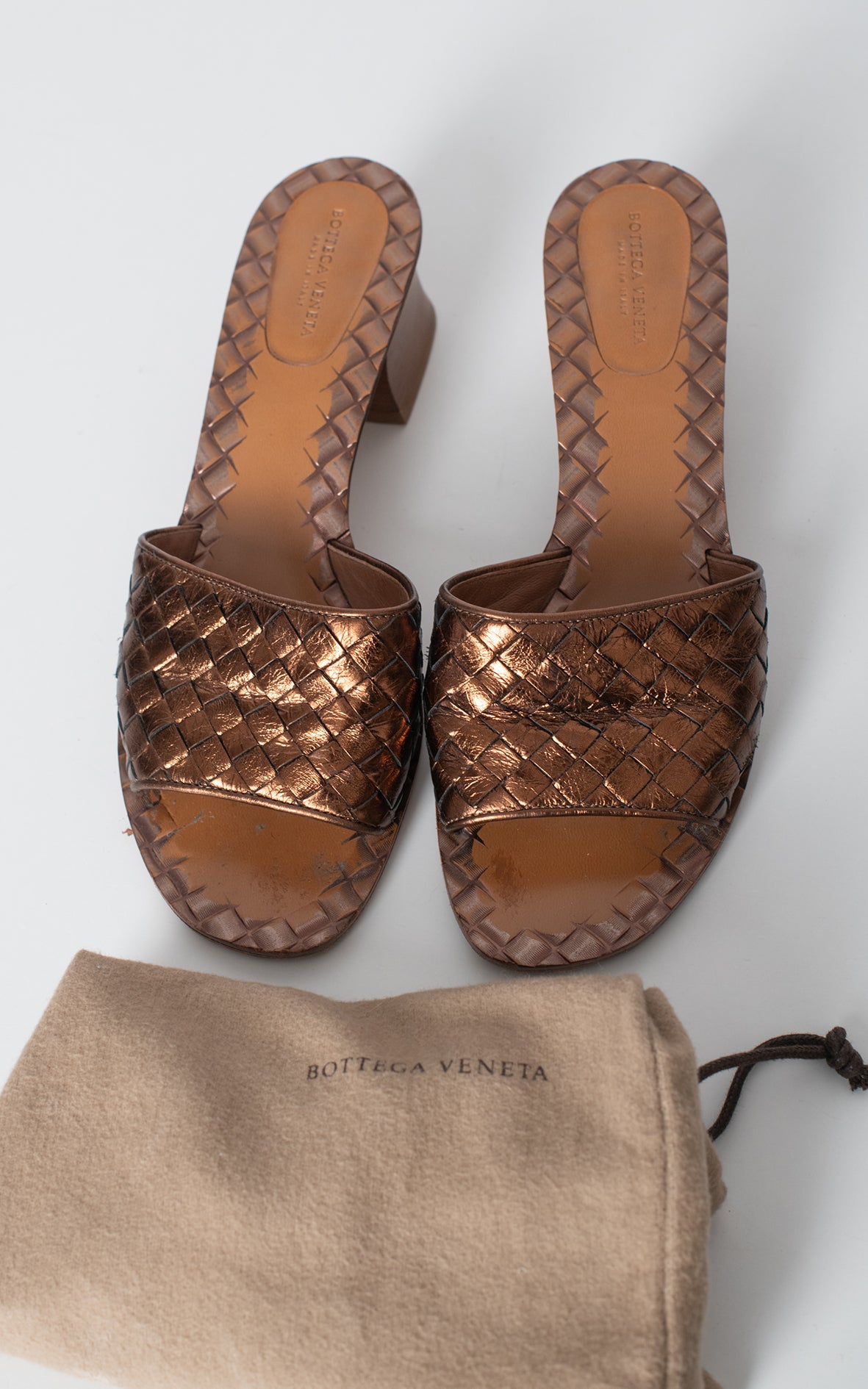 Mules color cobre