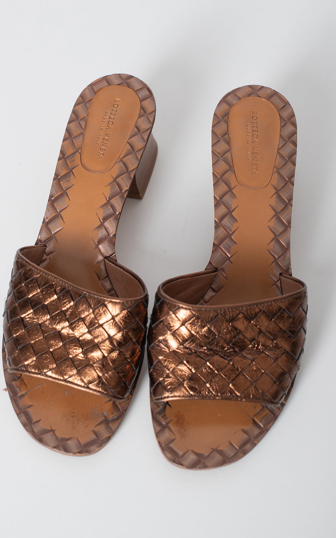 Mules color cobre