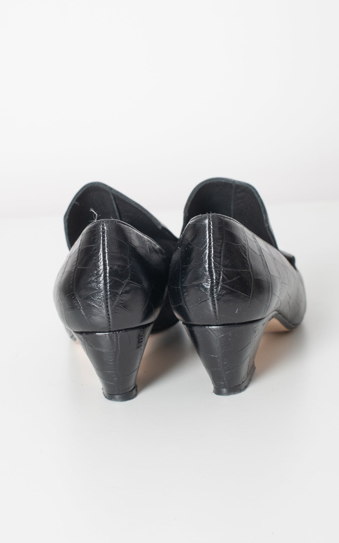 Mocasines negros con tacón