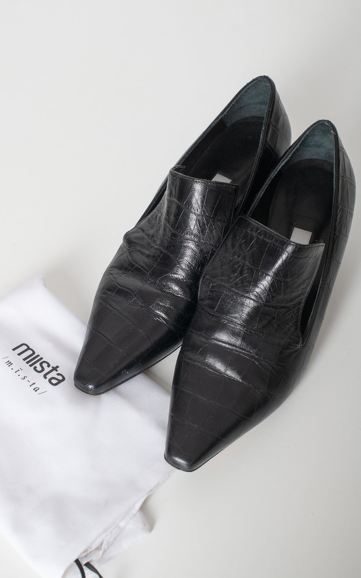 Mocasines negros con tacón