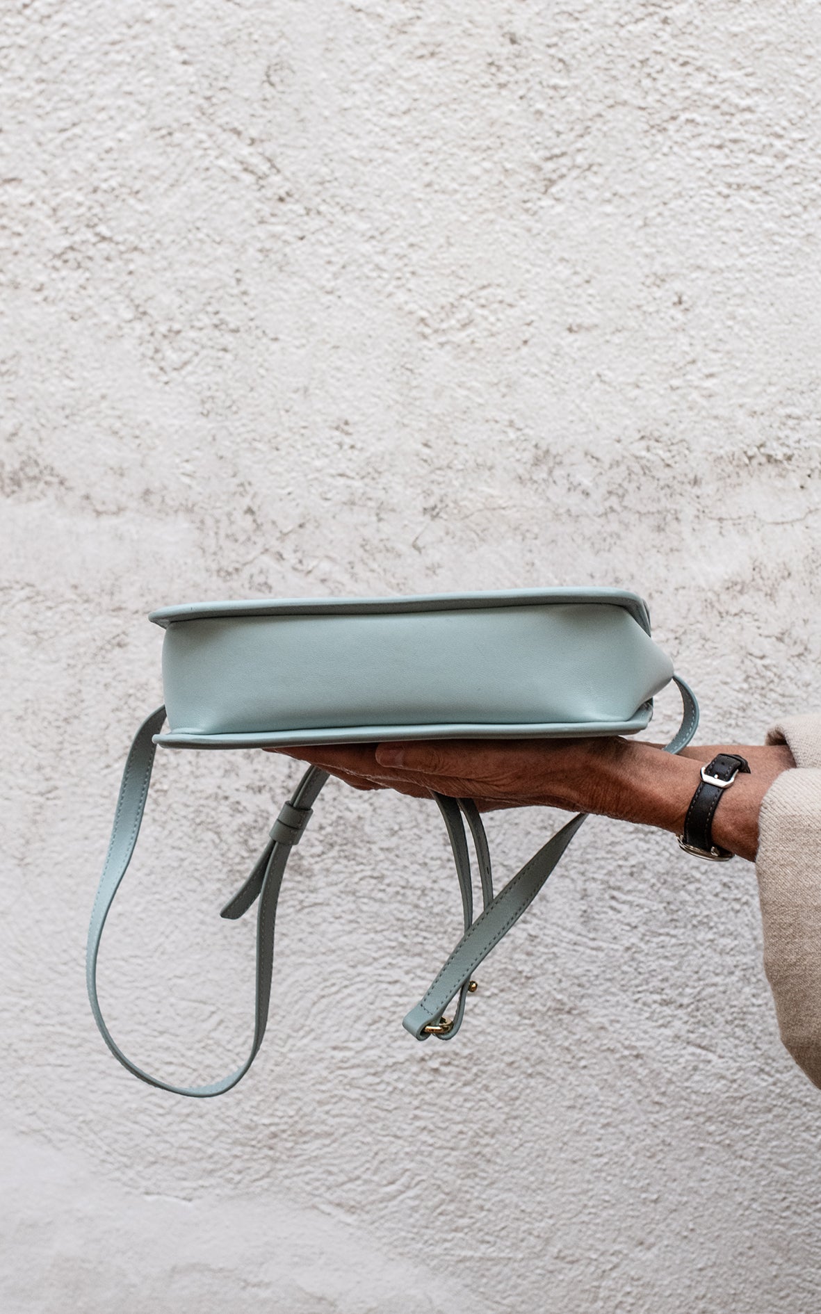 Clover Rectangular Shoulder Bag azul bebe