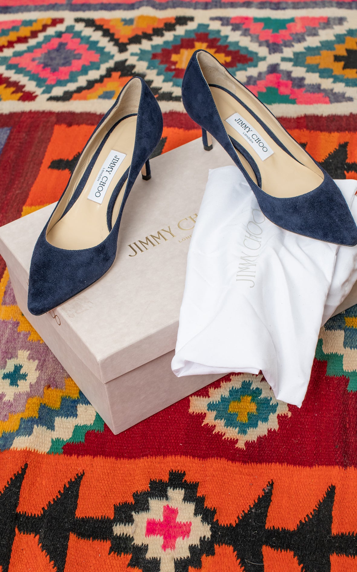 Salones azules de ante