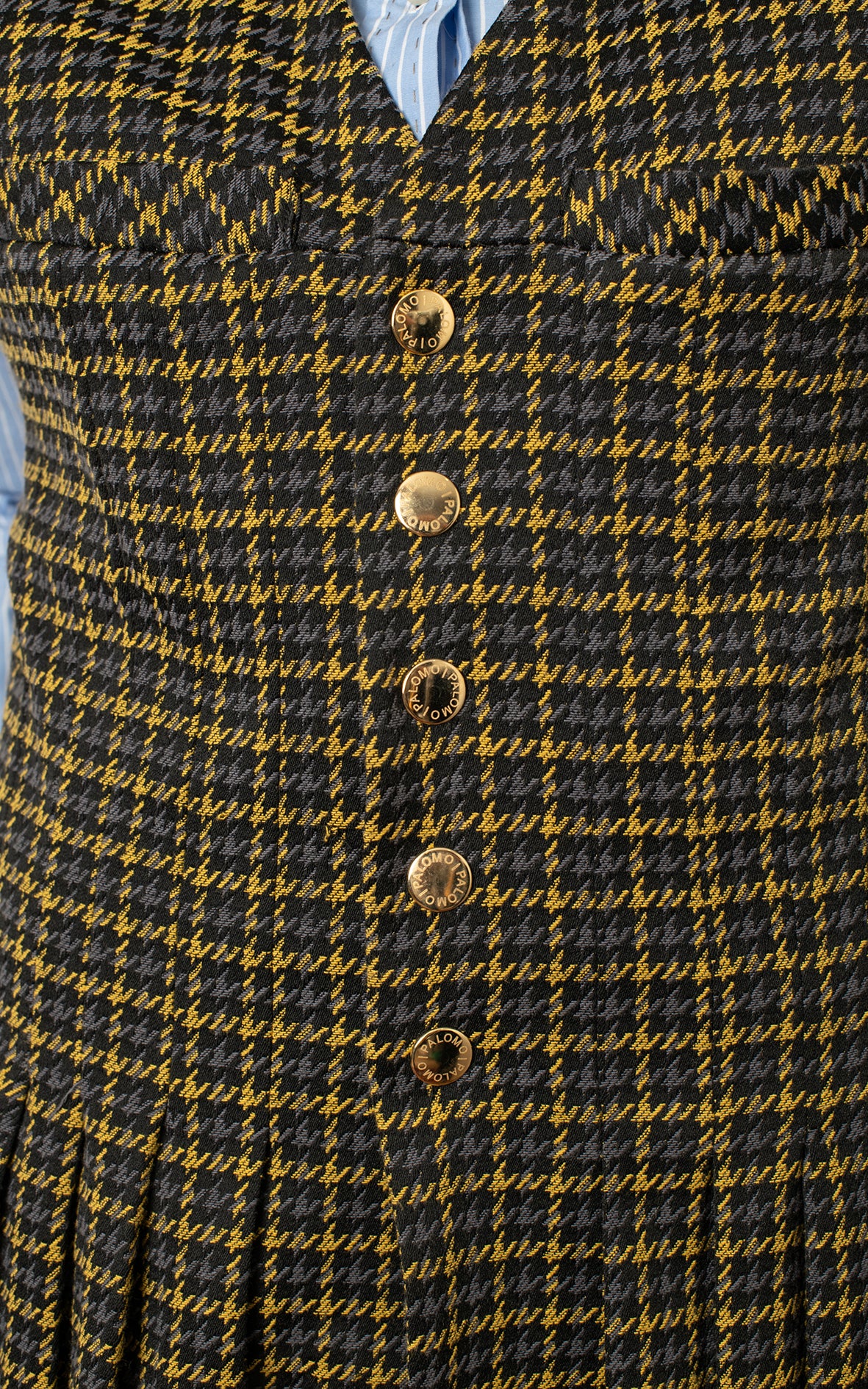 Chaleco de lana de cuadros